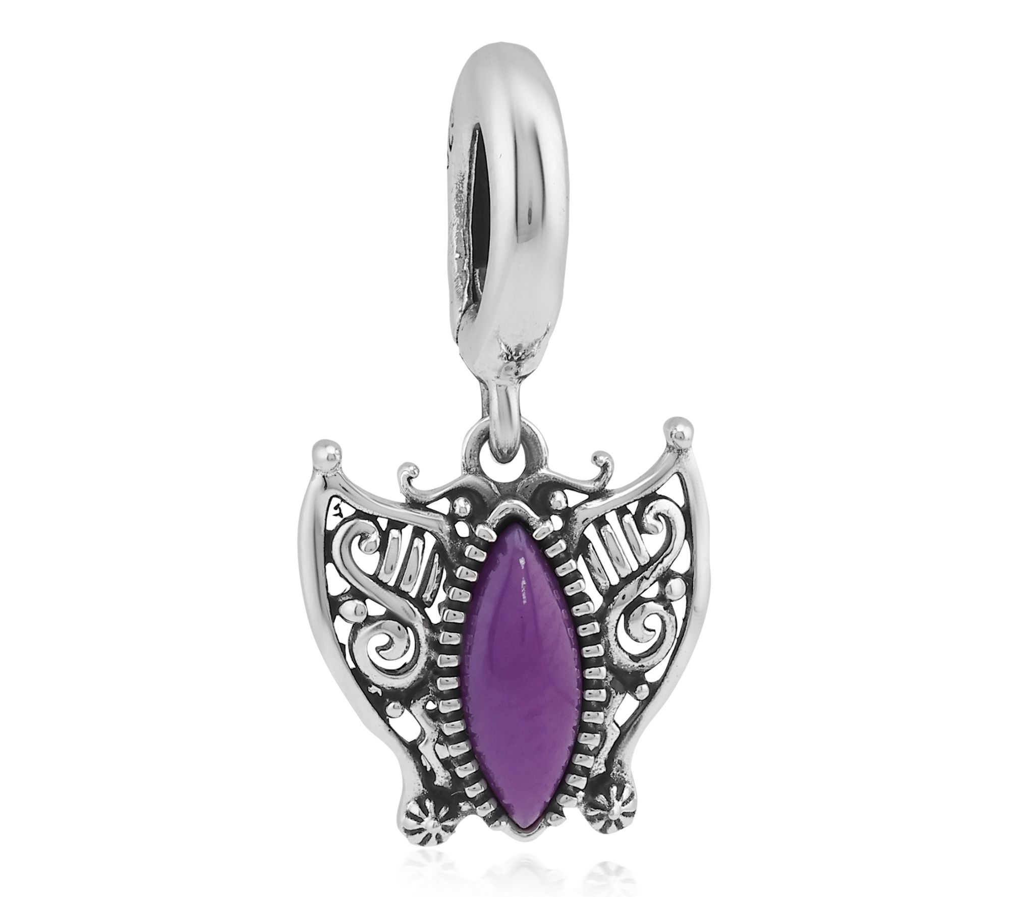 American West Sterling Phosphosiderite Butterfly Charm