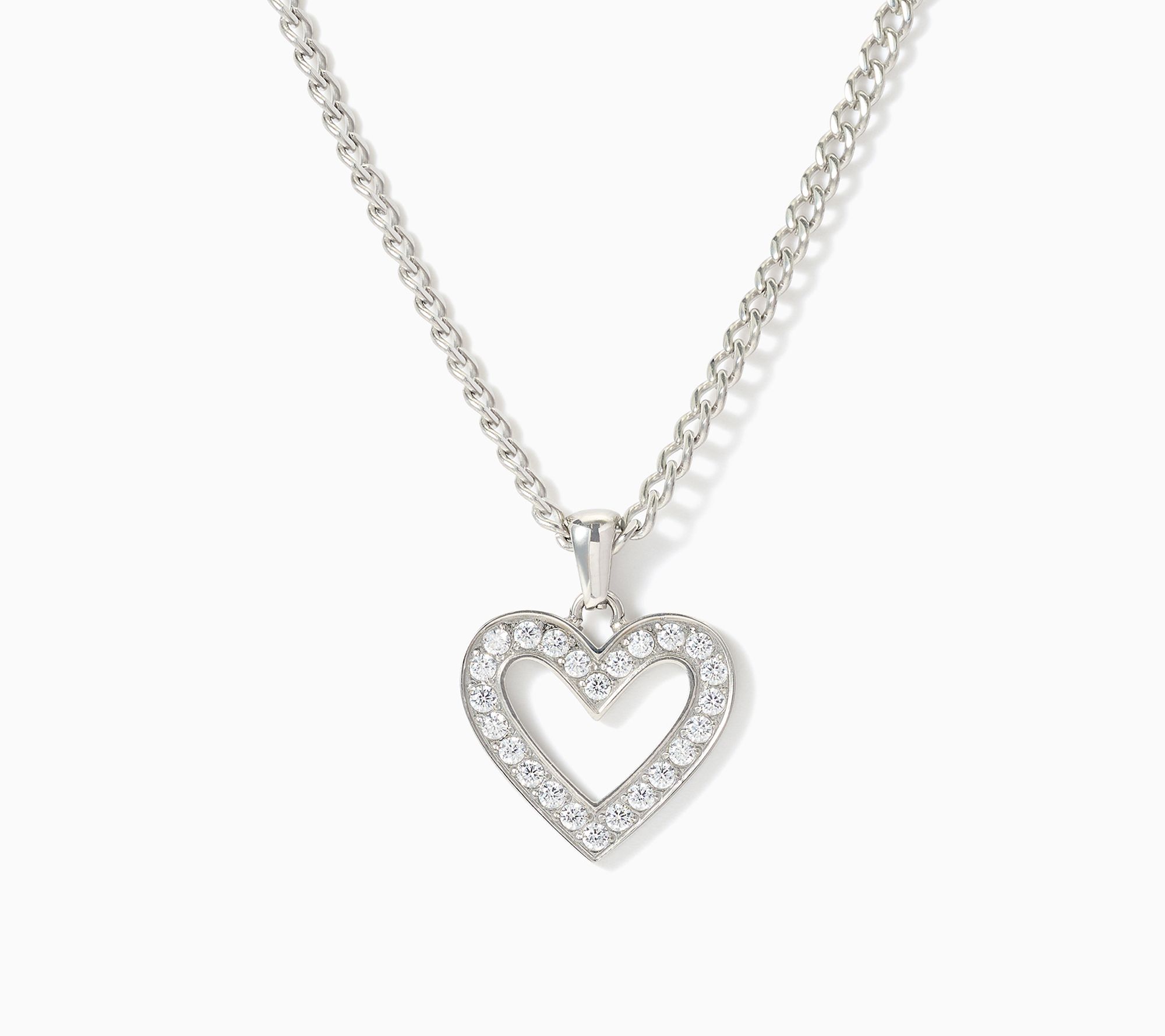 TJ by T Jazelle Wave or Heart Necklace, Stainless Steel