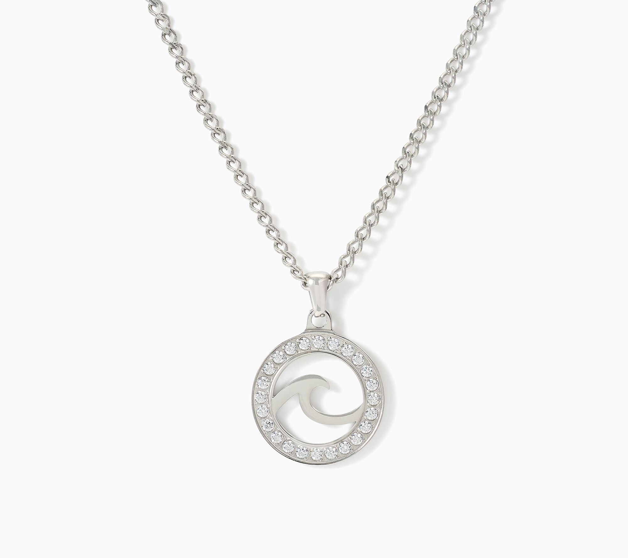 TJ by T Jazelle Wave or Heart Necklace, Stainless Steel