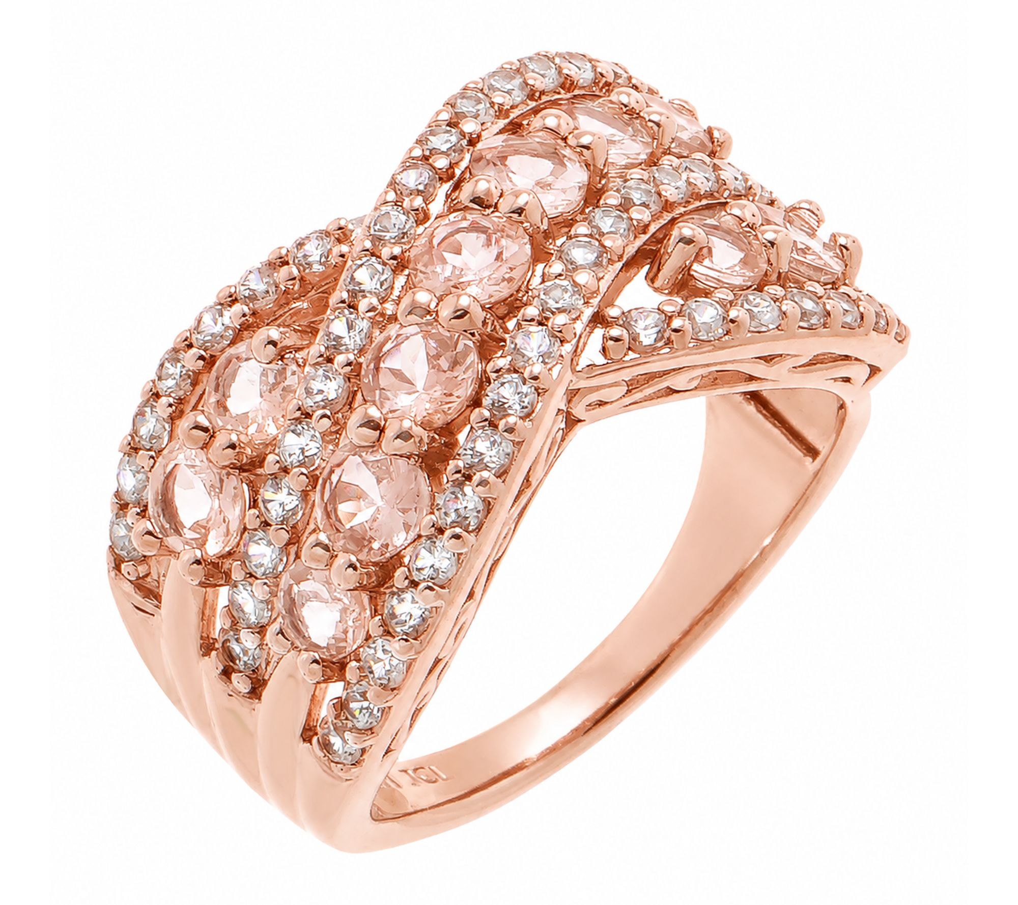 Affinity Gems Multi-Gemstone Bypass Ring, Sterling Silver