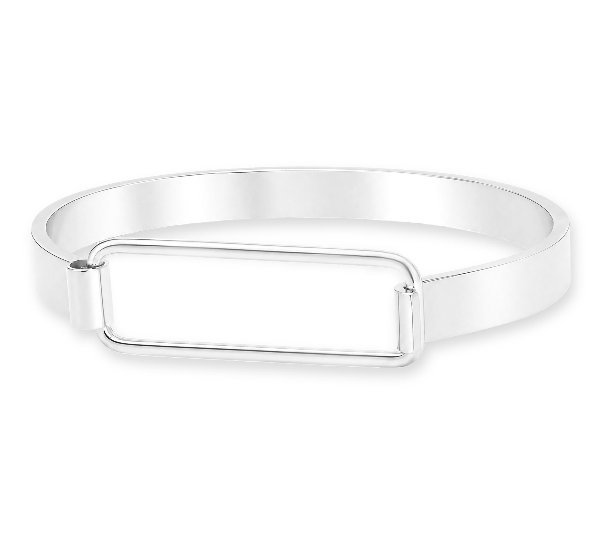 Steel By Design Bar and Hook Bangle Bracelet | QVC