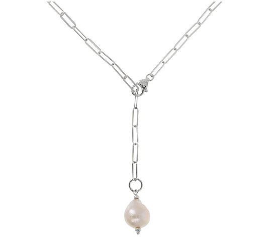 Honora Cultured Ming Pearl Link Necklace, Sterling