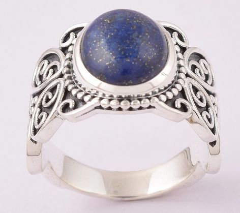 Artisan Crafted Sterling Silver Lapis Lazuli Ring