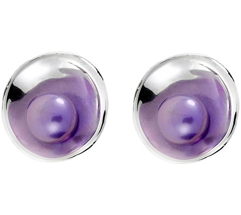 Hagit Sterling Cultured Pearl Earrings