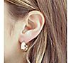Veronese 18K Clad 1/2" Round Hoop Earrings, 2 of 3