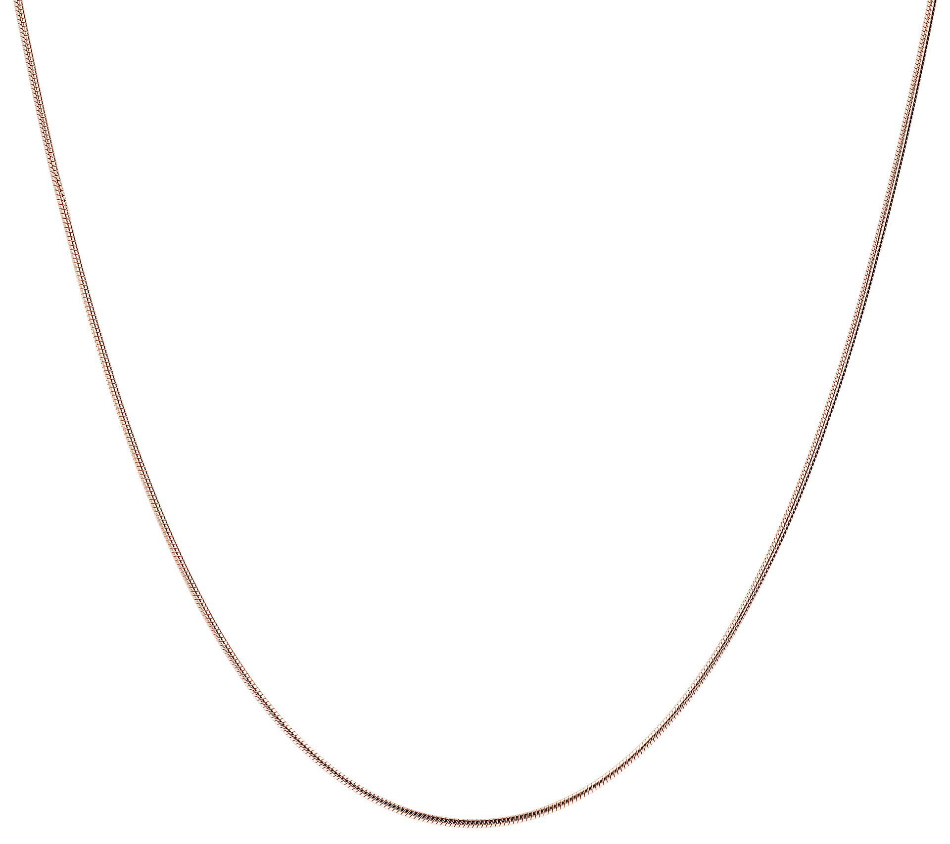 Bronzo Italia 22" Adjustable Snake Chain Necklace