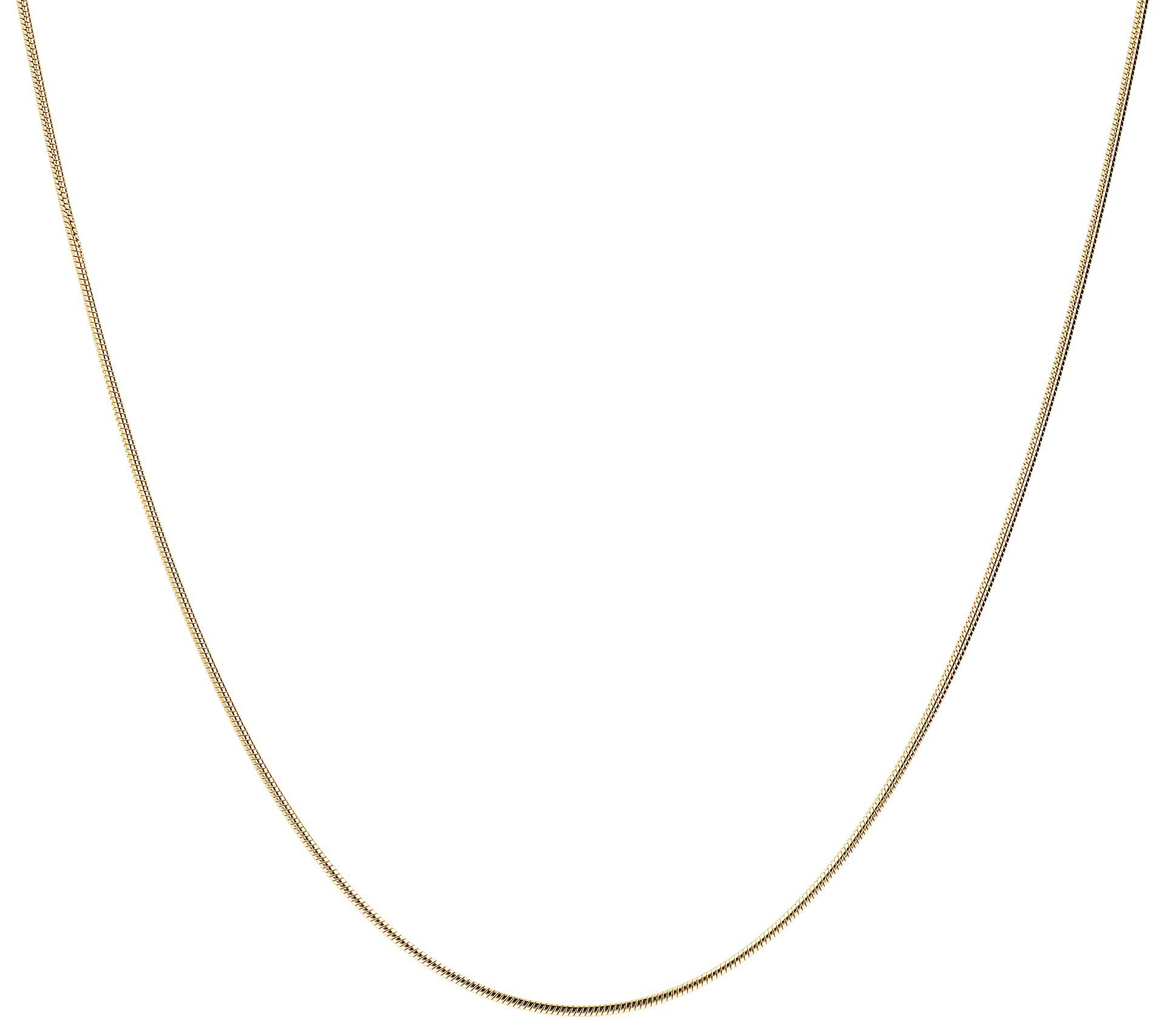 Bronzo Italia 22" Adjustable Snake Chain Necklace