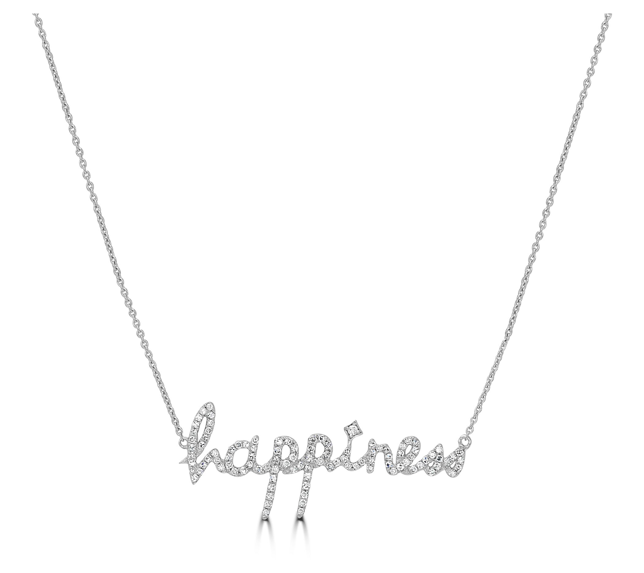 Affinity 0.30 cttw Diamond "Happiness" Necklace , 14K Gold