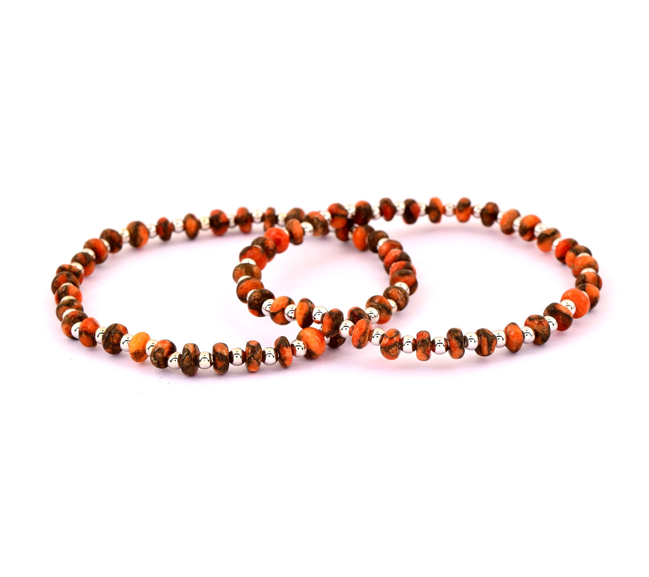 Affinity Gems Turquoise Set of 2 Endless Bracelets, Sterling