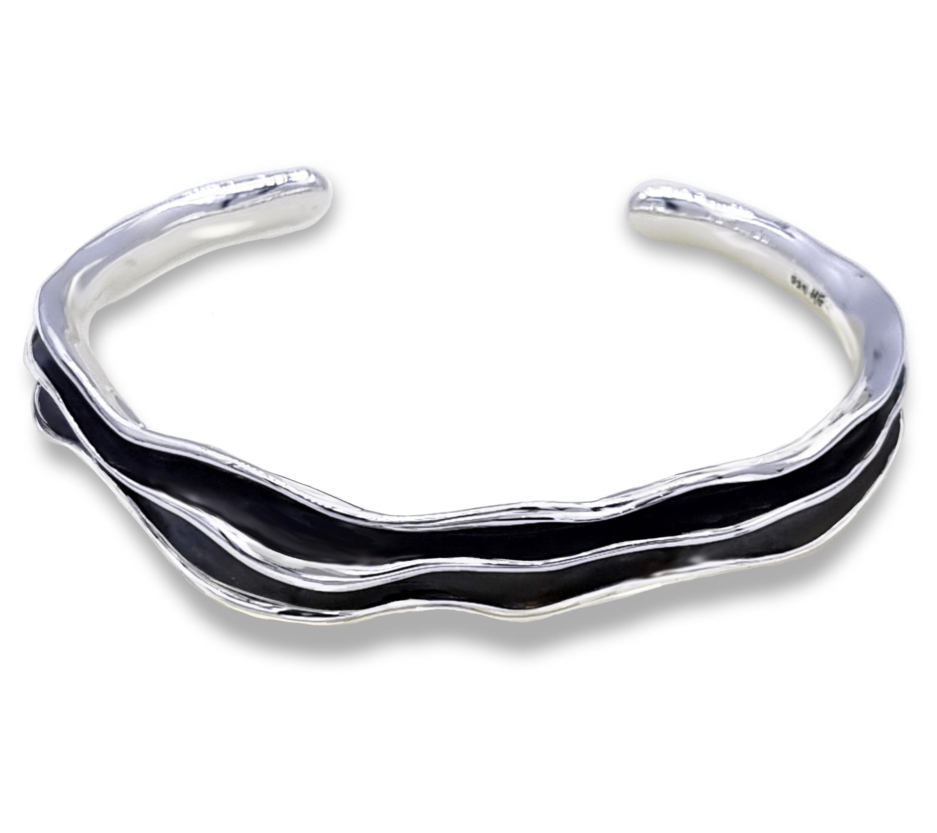 Hagit Sterling Silver Gala Collection Ripple Cuff