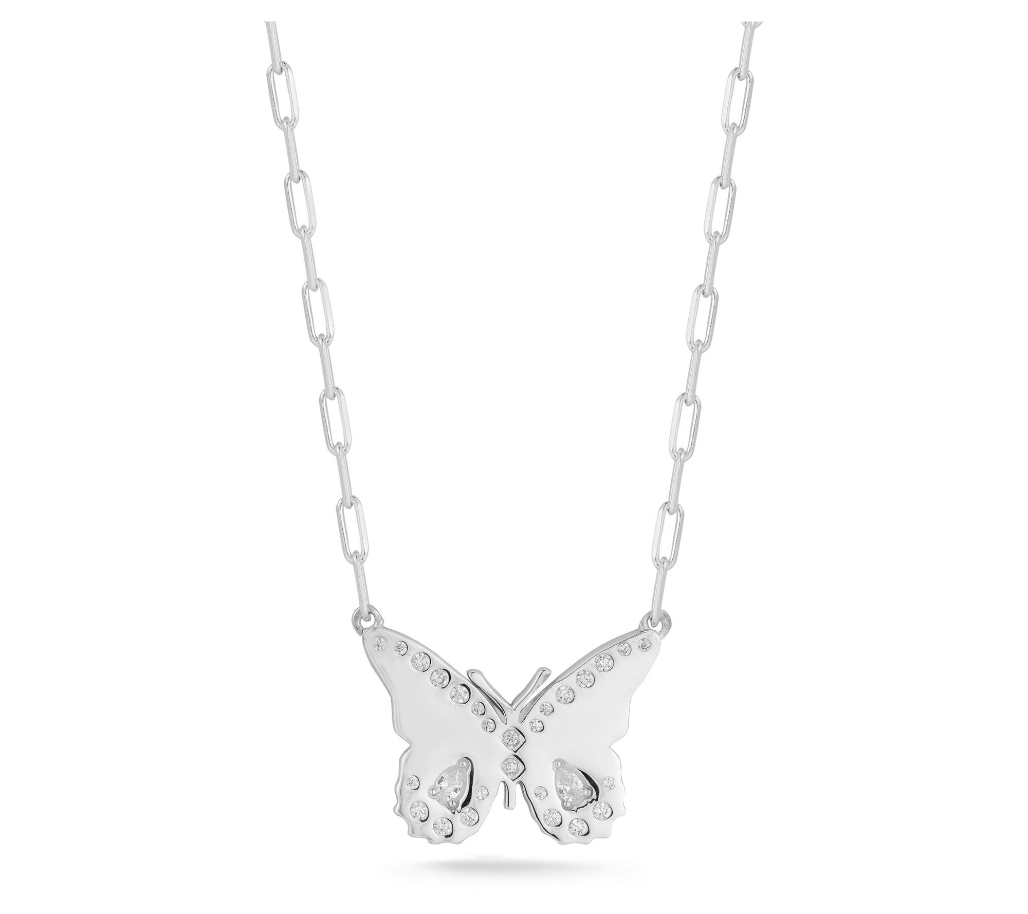 Sterlina Silver Glitz  Butterfly Necklace, Sterling