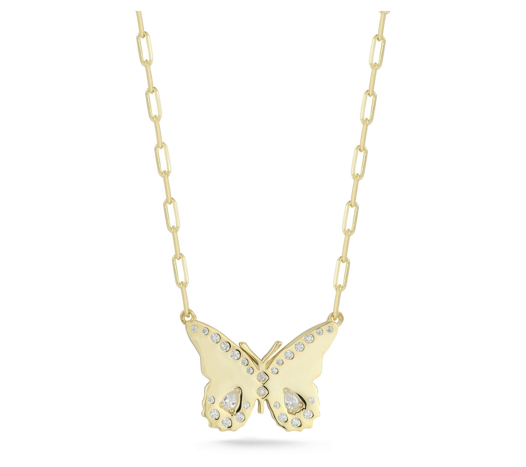 Sterlina Silver Glitz  Butterfly Necklace, Sterling