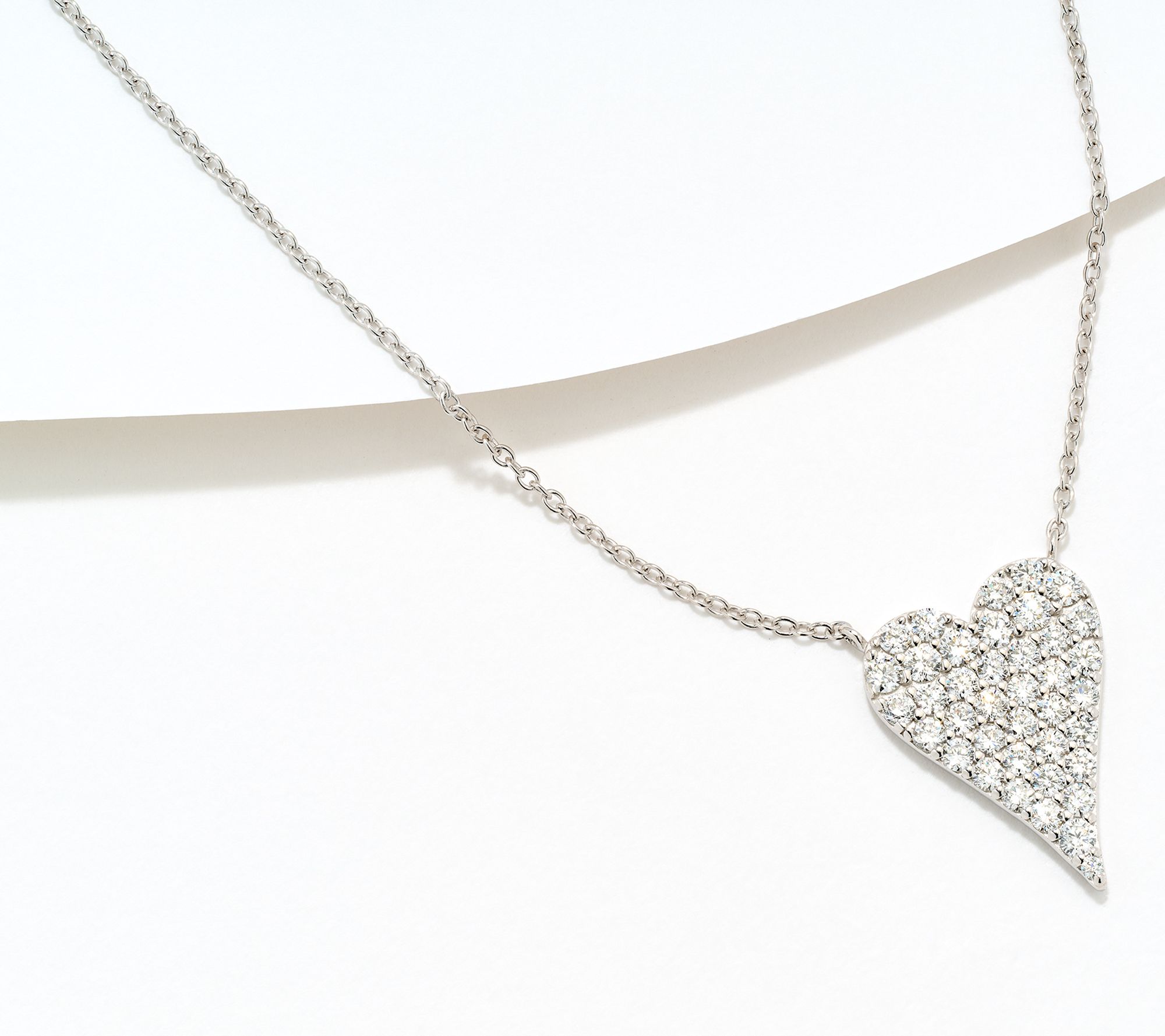 Jen by Jennifer Miller 1.0cttw Lab Grown Signature Heart Necklace