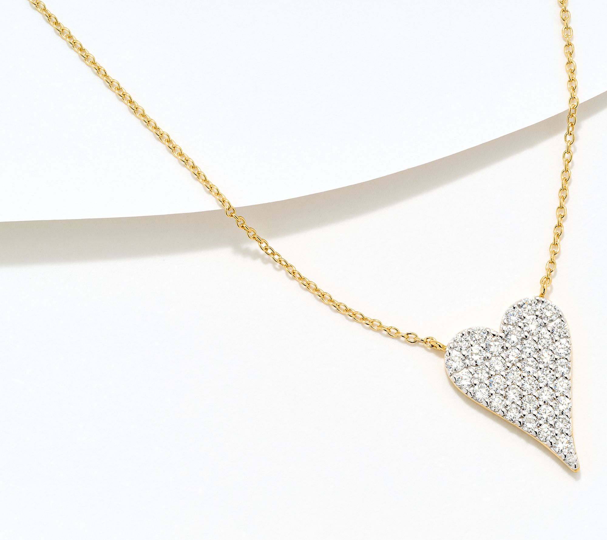 Jen by Jennifer Miller 1.0cttw Lab Grown Signature Heart Necklace