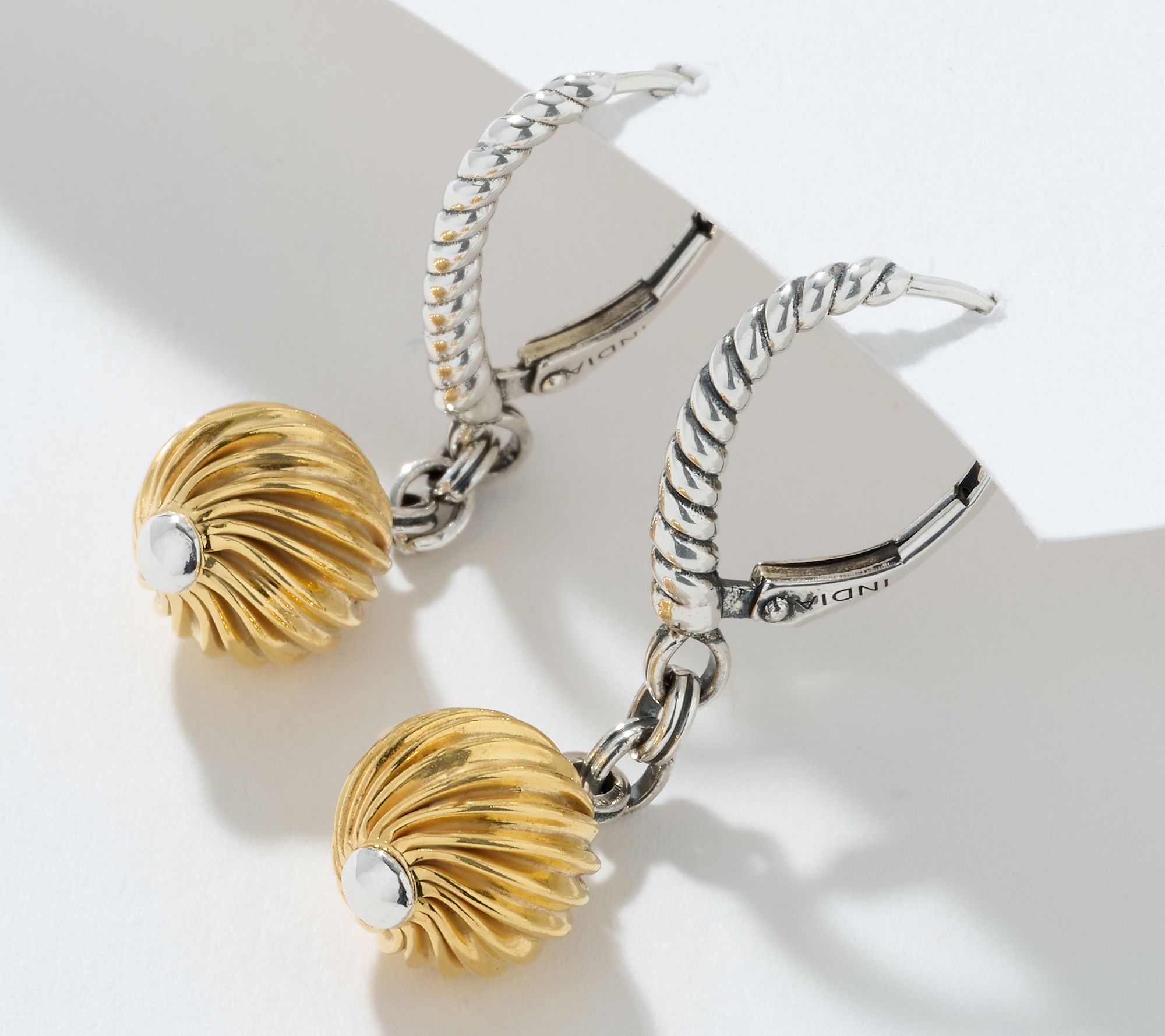 "As Is" Christian James by Scott Grimes Two Tone Bead Earrings