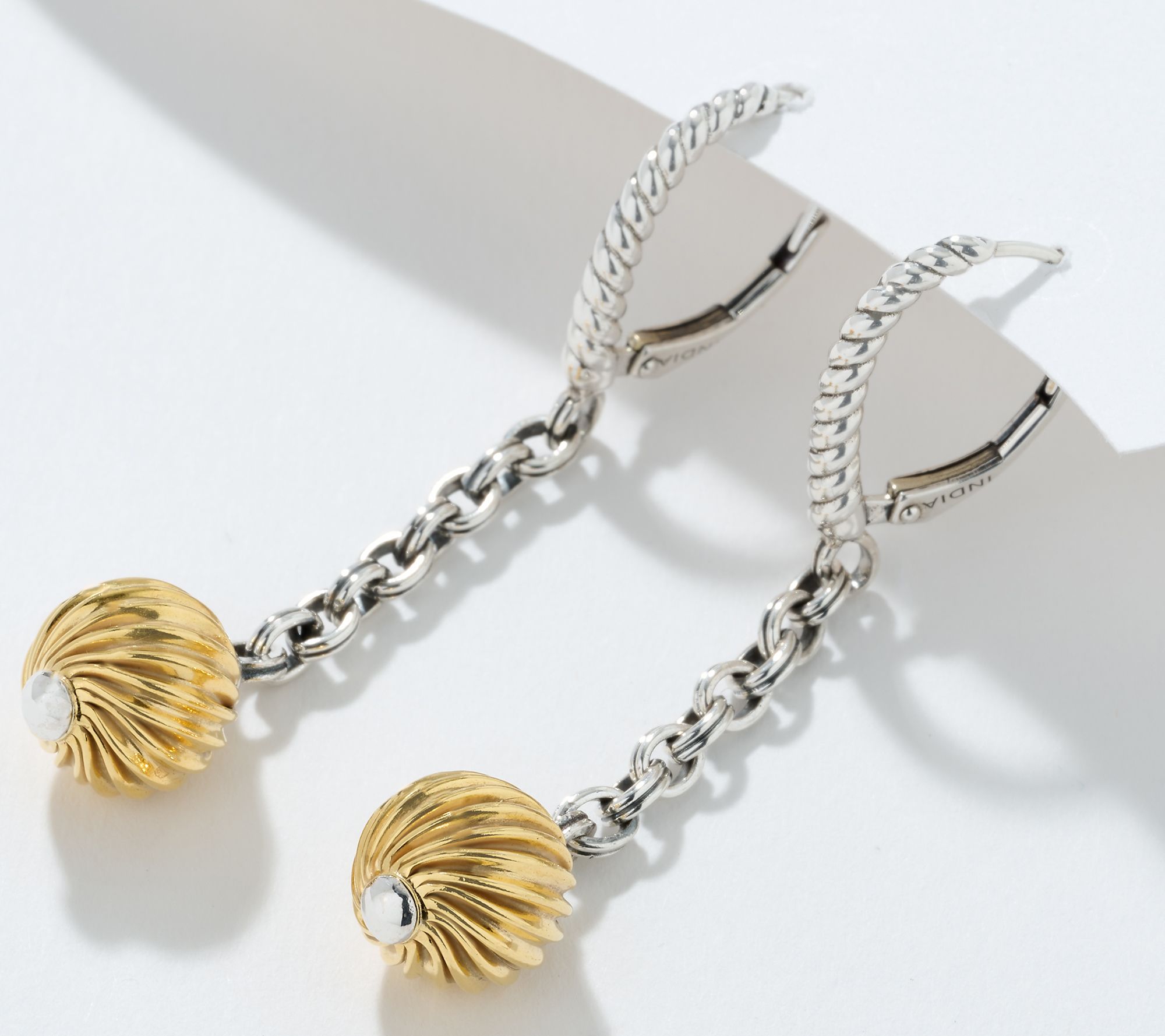 "As Is" Christian James by Scott Grimes Two Tone Bead Earrings