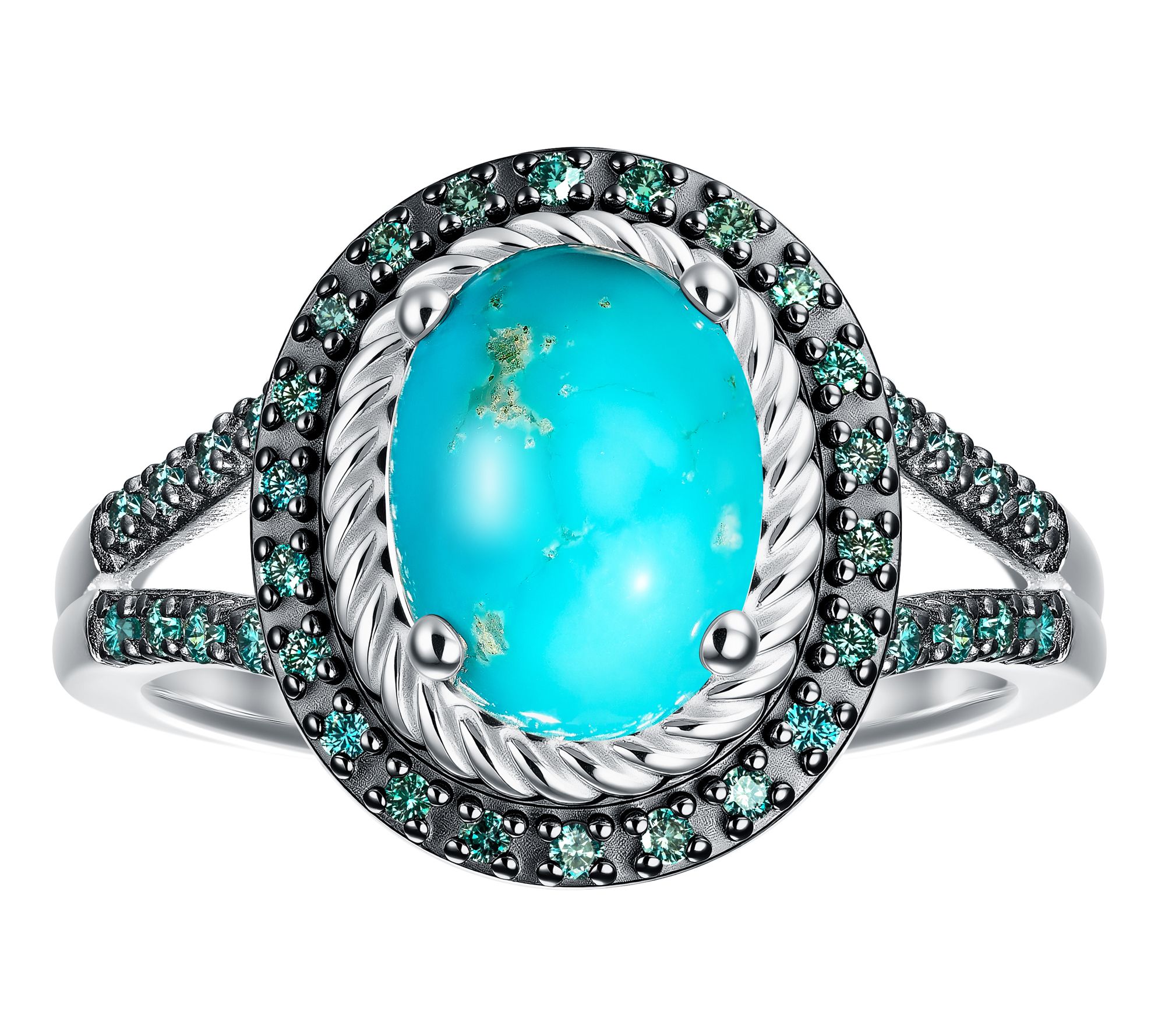 Accent by Affinity Blue & Turquoise Ring, Sterling Silver