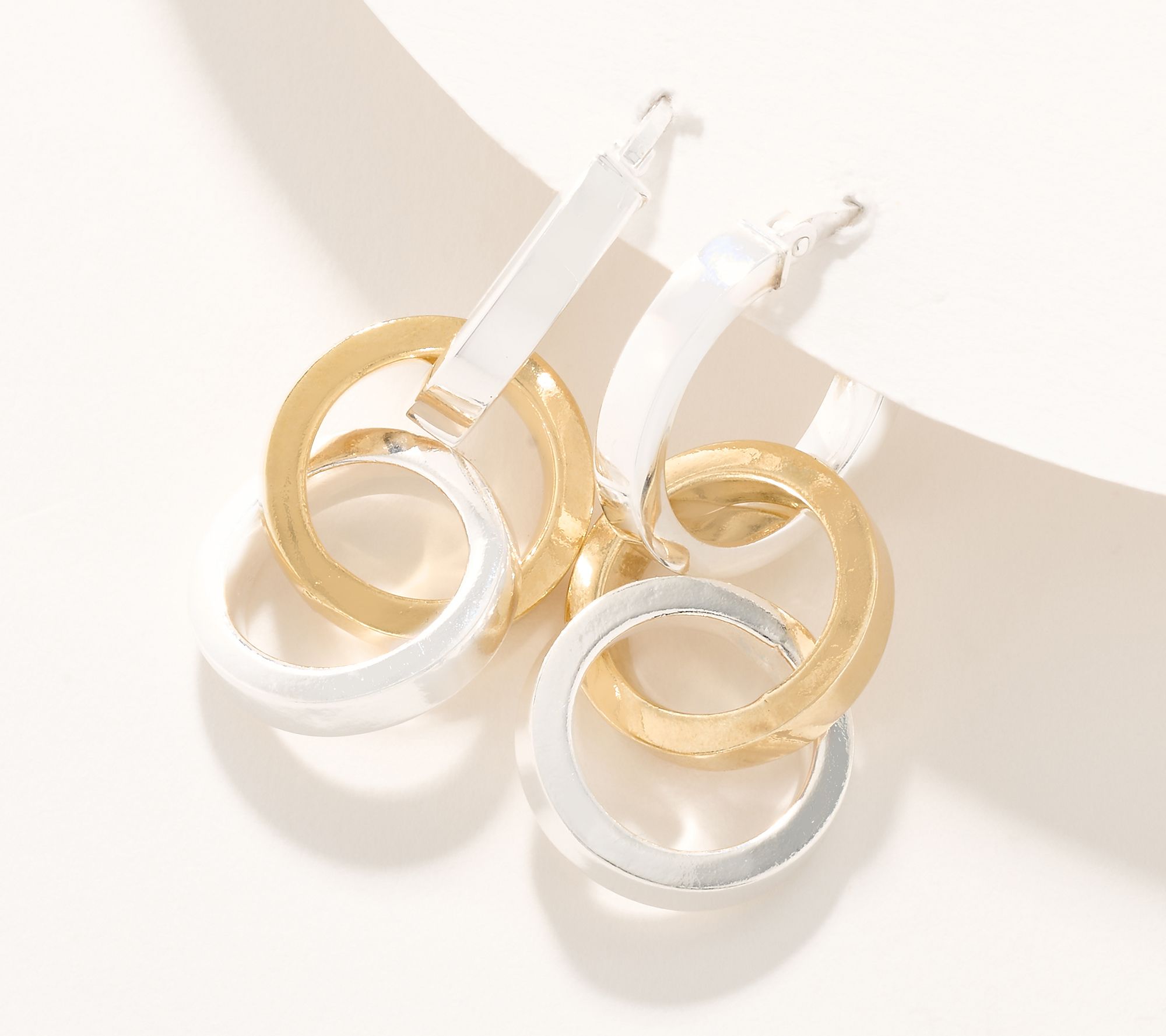 "As Is" UltraFine 950 Silver Convertible Drop Earrings