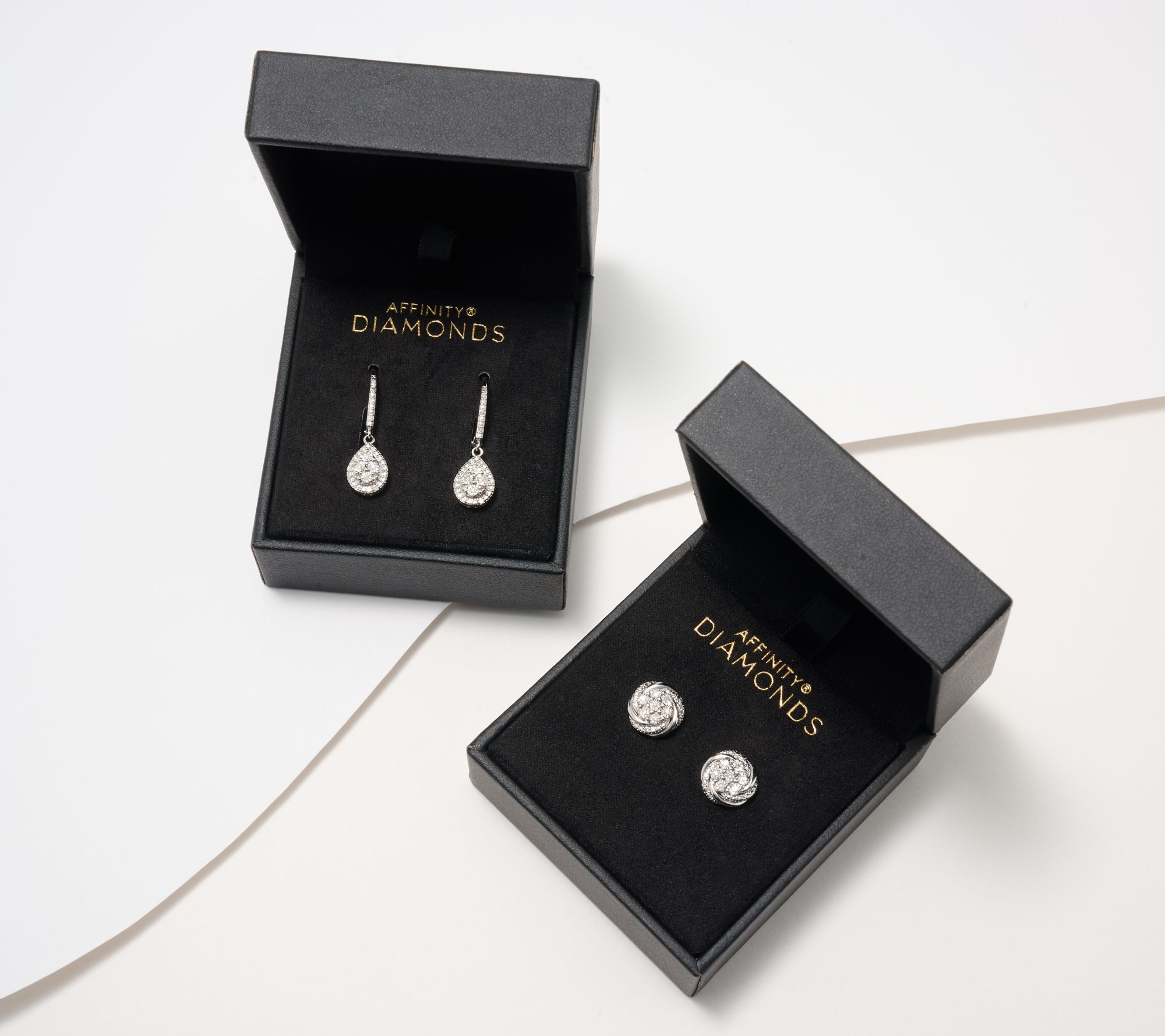 "As Is" Accents by Affinity Diamonds 0.15 cttw Set of 2 Earrings