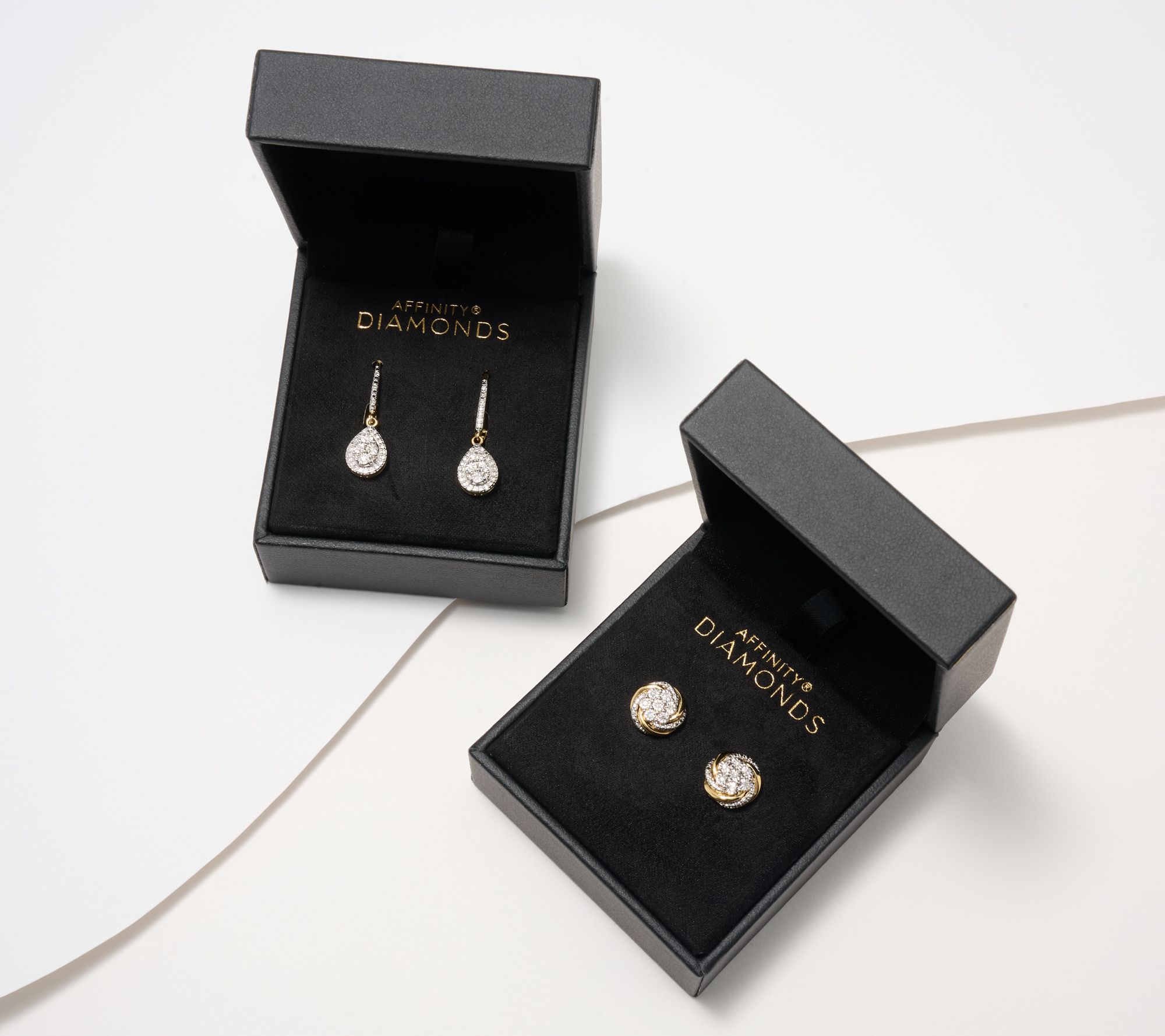 "As Is" Accents by Affinity Diamonds 0.15 cttw Set of 2 Earrings