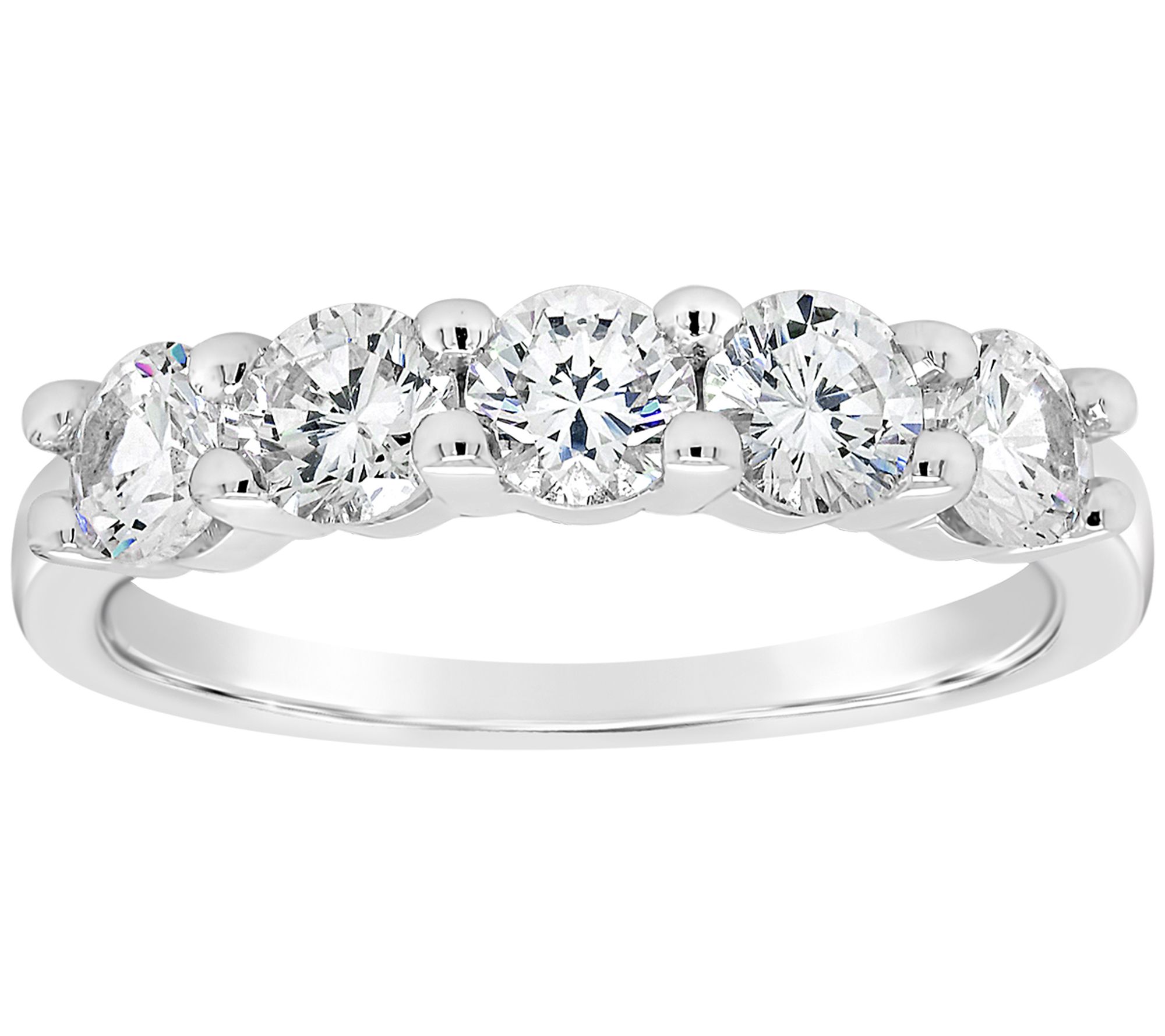 Affinity 1.25 cttw Diamond 5-Stone Band Ring, 14K Gold