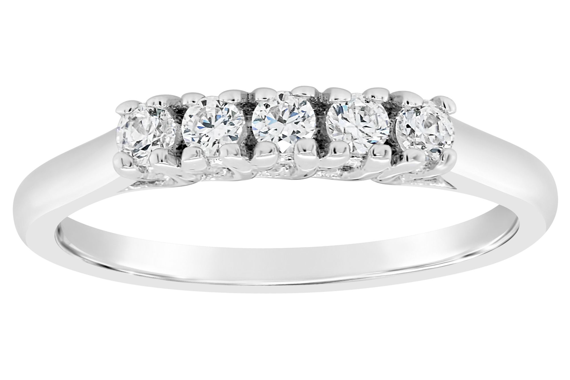 Affinity 14K Gold 1/5 cttw 5-Stone Diamond Ring