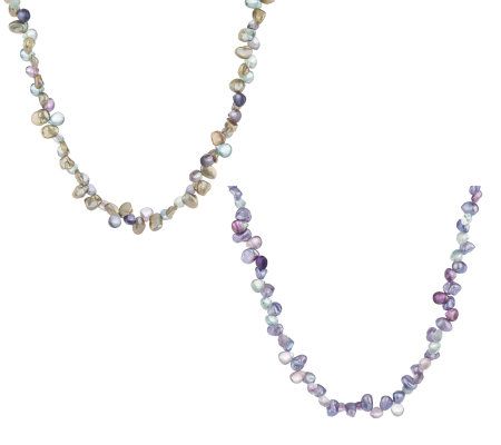 Honora Cultured FreshwaterPearl & Bead Necklace - QVC.com