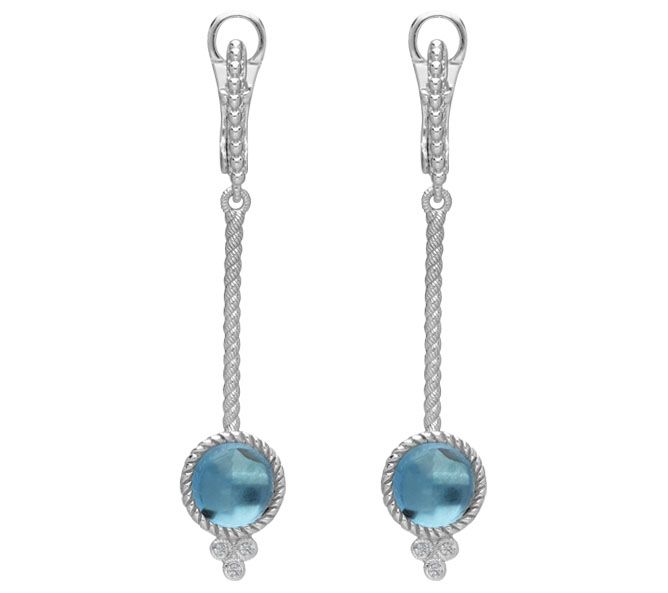 Judith Ripka Sterling Linear Earrings - QVC.com