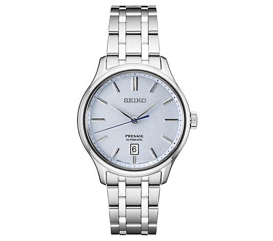 Seiko Women' Presage Automatic Stainless Blue Dial Watch