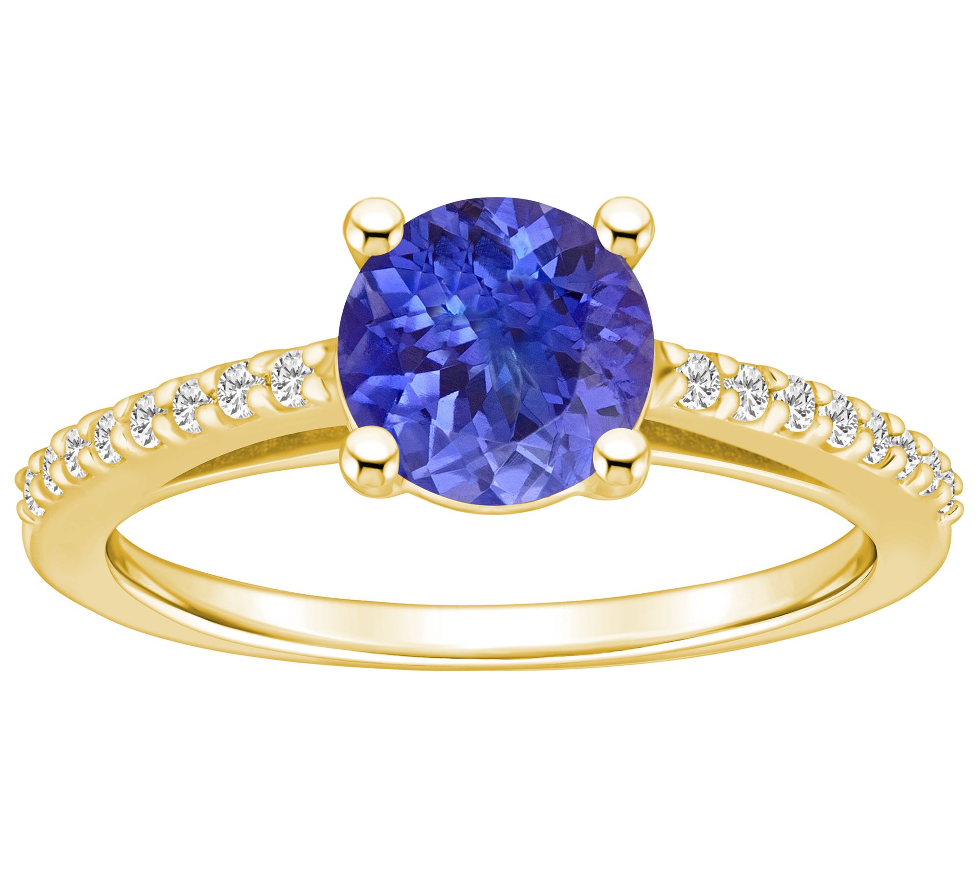 Affinity Gems Tanzanite & Diamond Accent Ring, 14K Gold