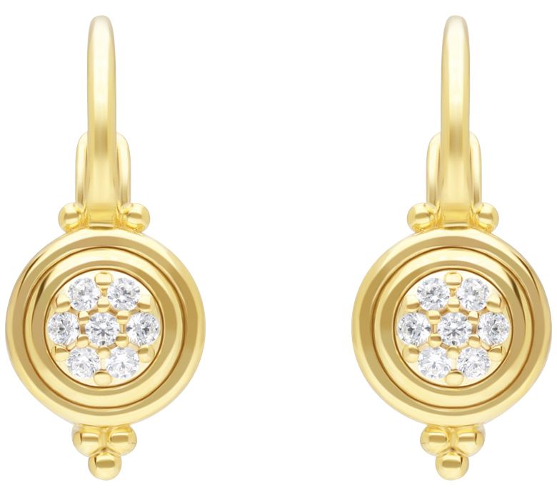 14k Yellow Gold Diamond Lock Stud Earrings 21894DY-145N, Confer's Jewelers