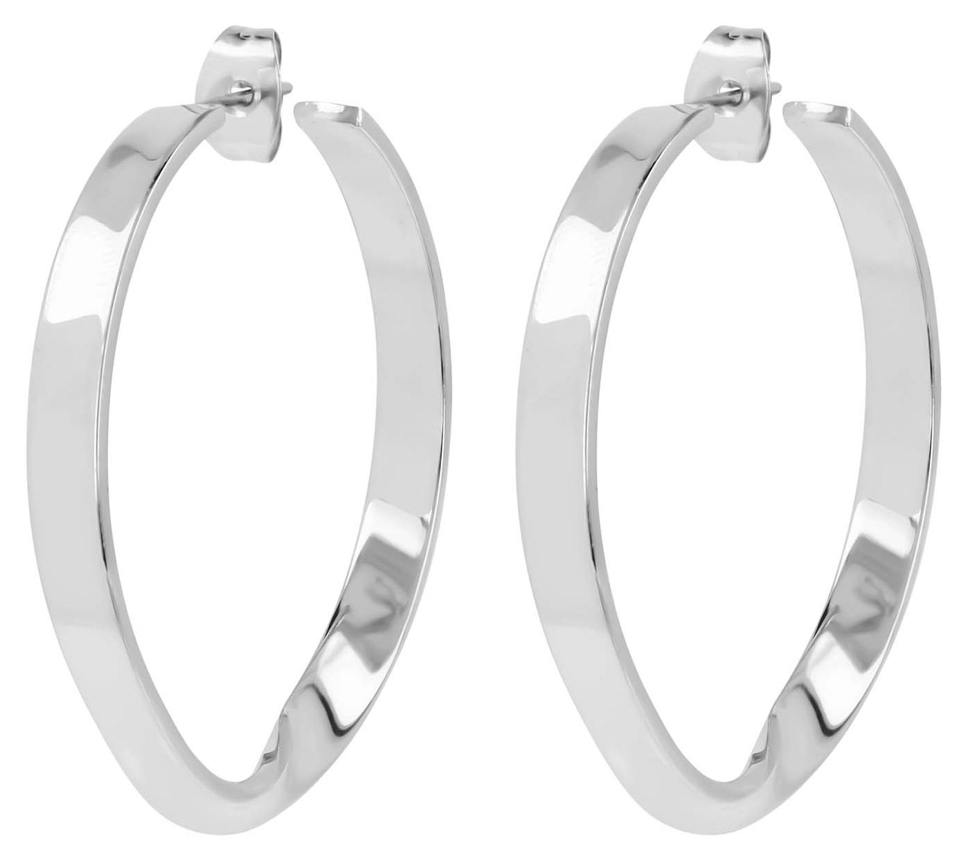 Qvc steel by deals design hoop earrings