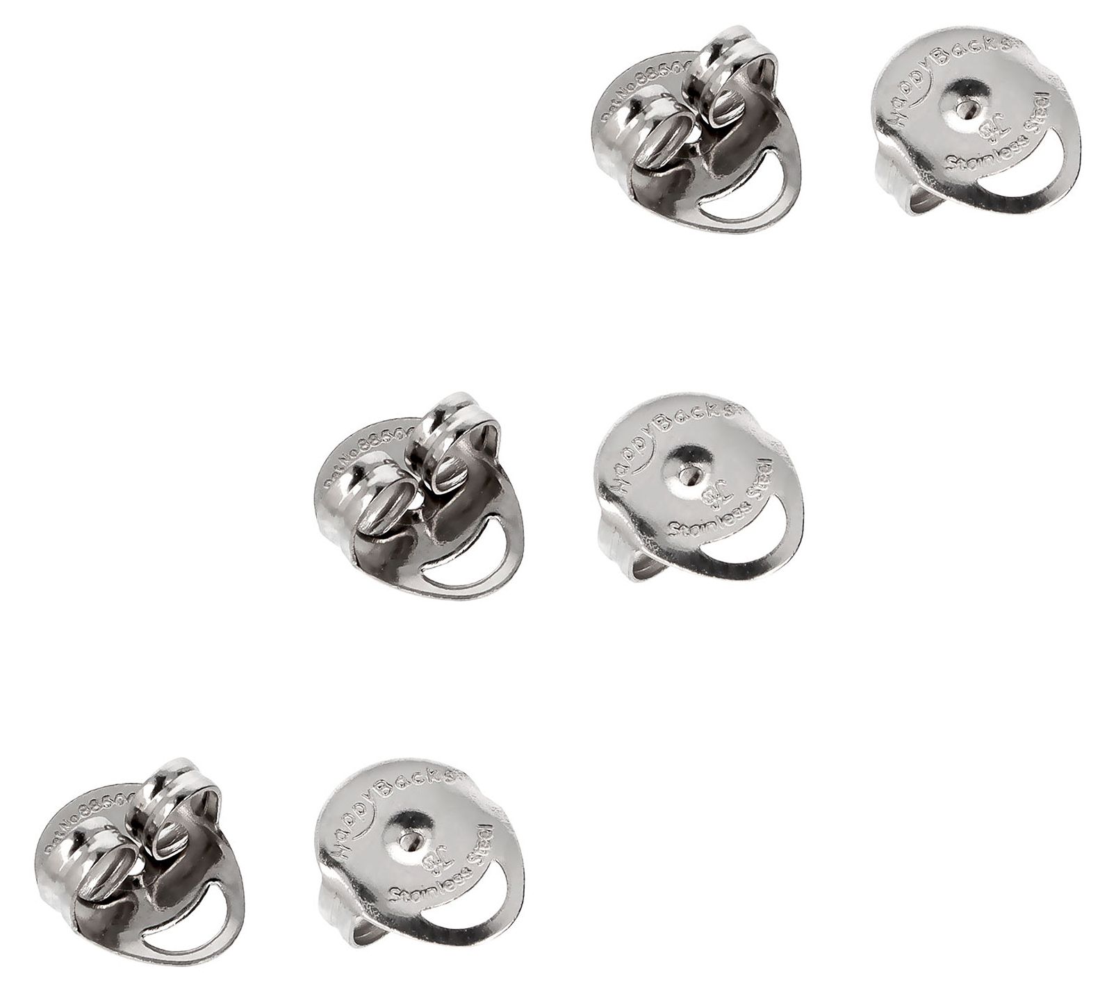 Bellezza Bronze 3-Pack Clutch-Back Earring Backs - Metallic