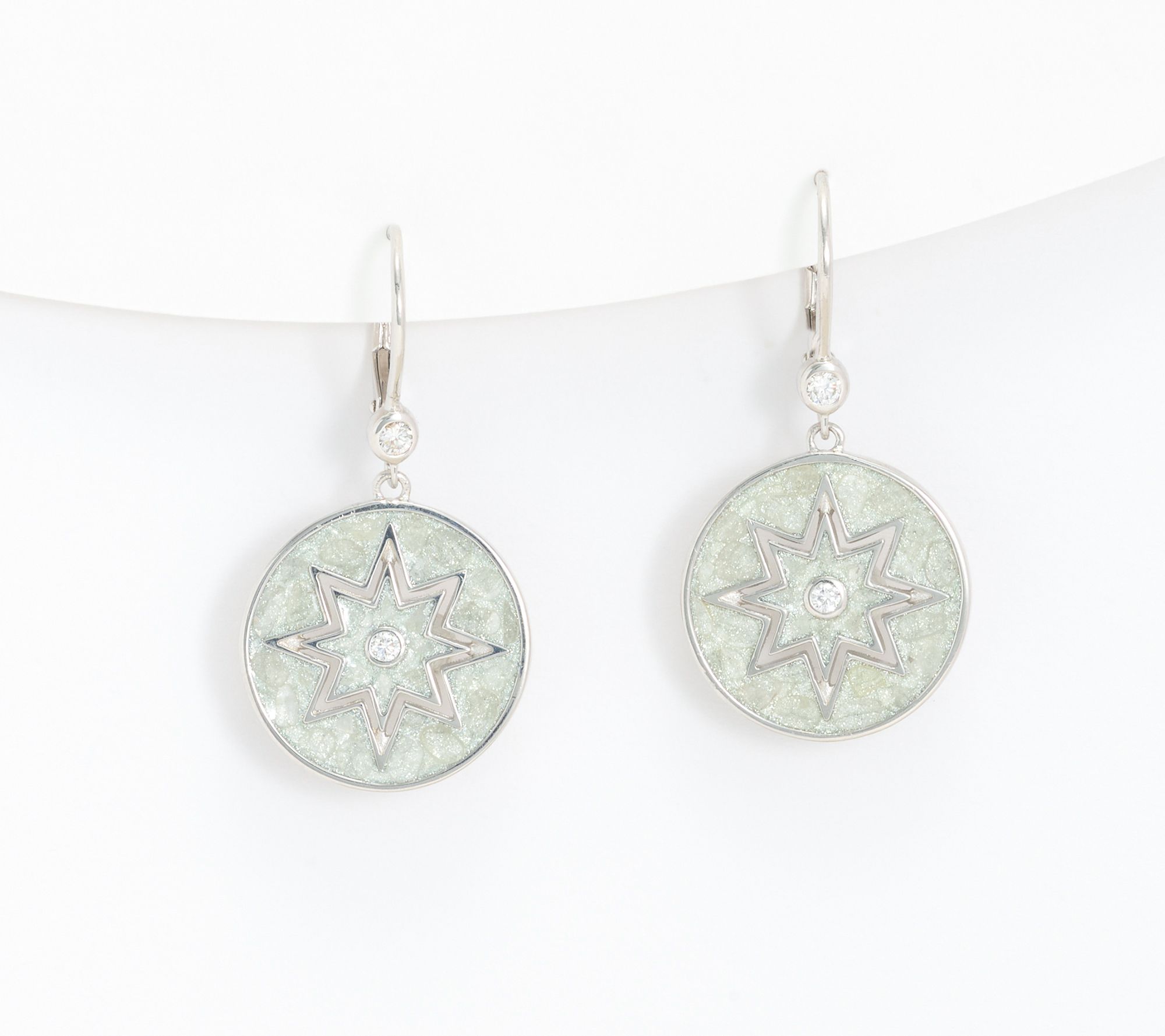 Kirks Folly Stardust Guiding Light Leverback Earrings