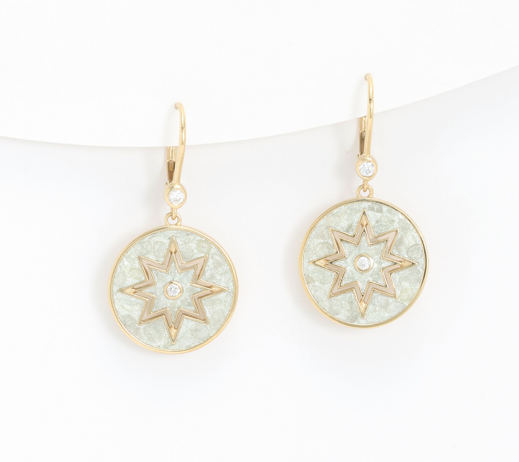 Kirks Folly Stardust Guiding Light Leverback Earrings