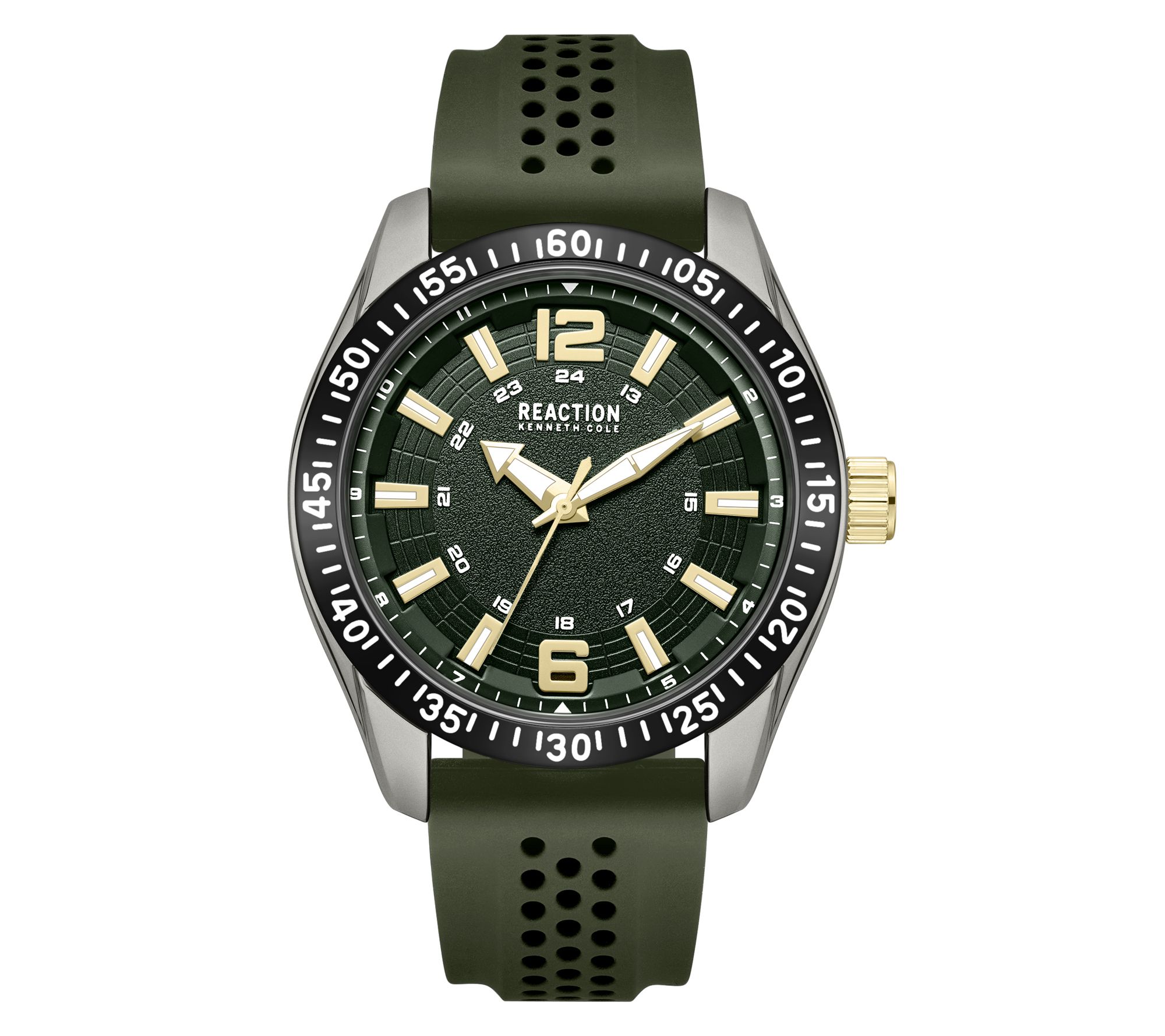 Kenneth Cole Reaction Men's Classic Green Silicone Strap Watch