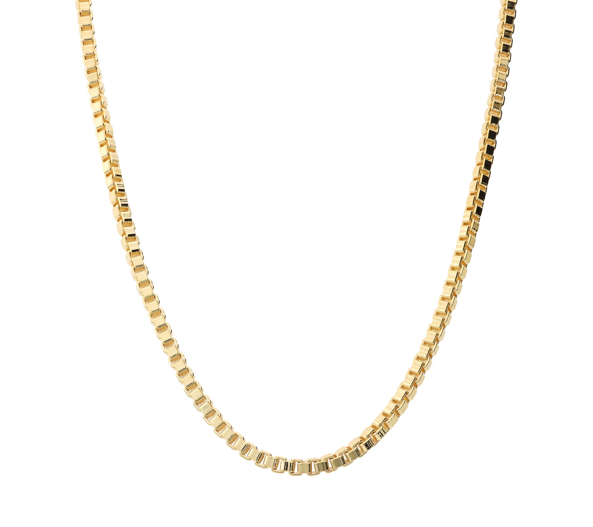 David Markstein Bronze 22" Bold Box Necklace w/Magnet Clasp