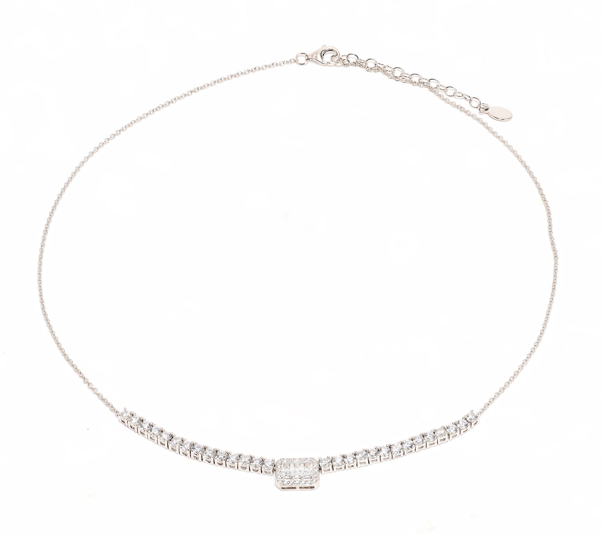 Diamonique x Kathy Levine Dream Catcher Necklace, Sterling Silver