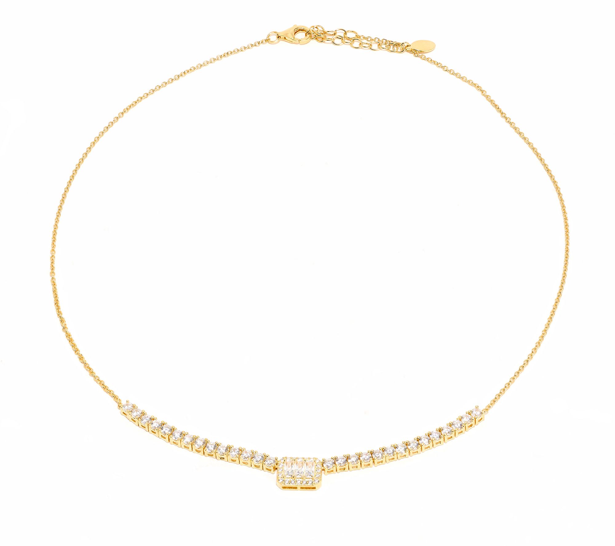 Diamonique x Kathy Levine Dream Catcher Necklace, Sterling Silver