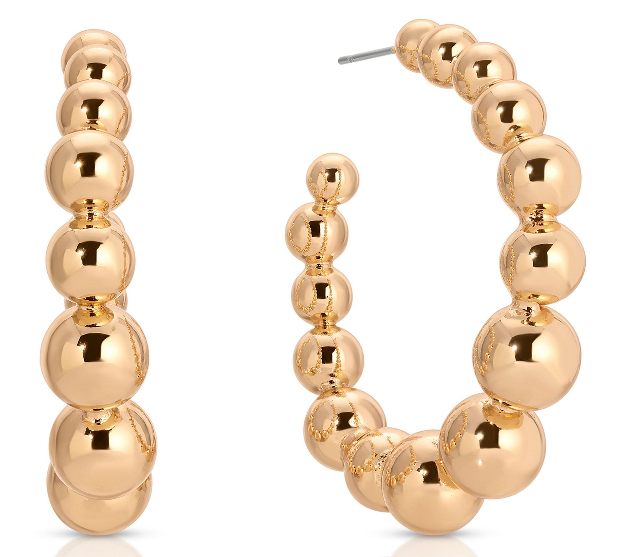 Ettika Bubble Bead Hoop Earrings