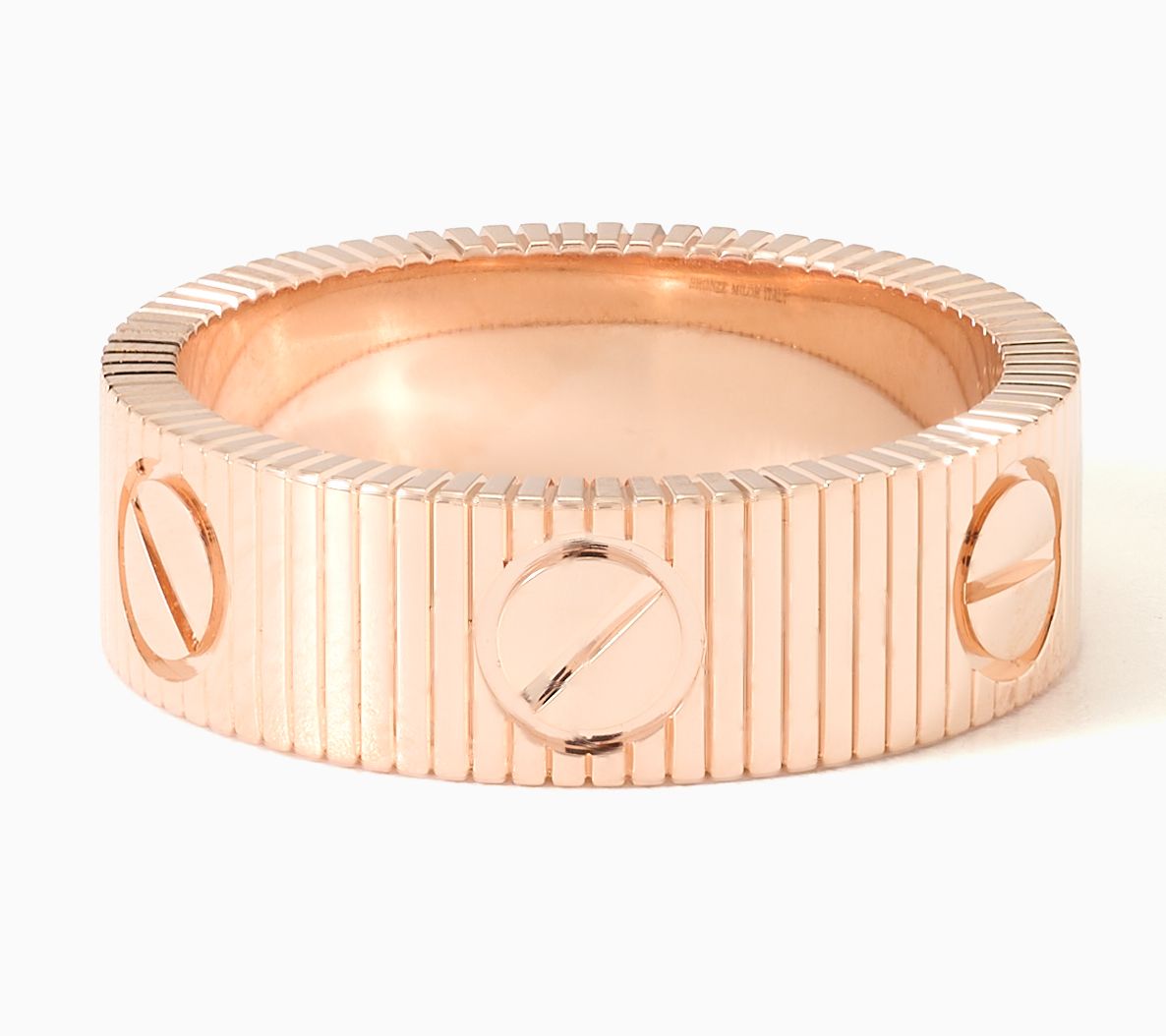 "As Is" David Markstein Bronze D/C Luxe Status Nail Ring