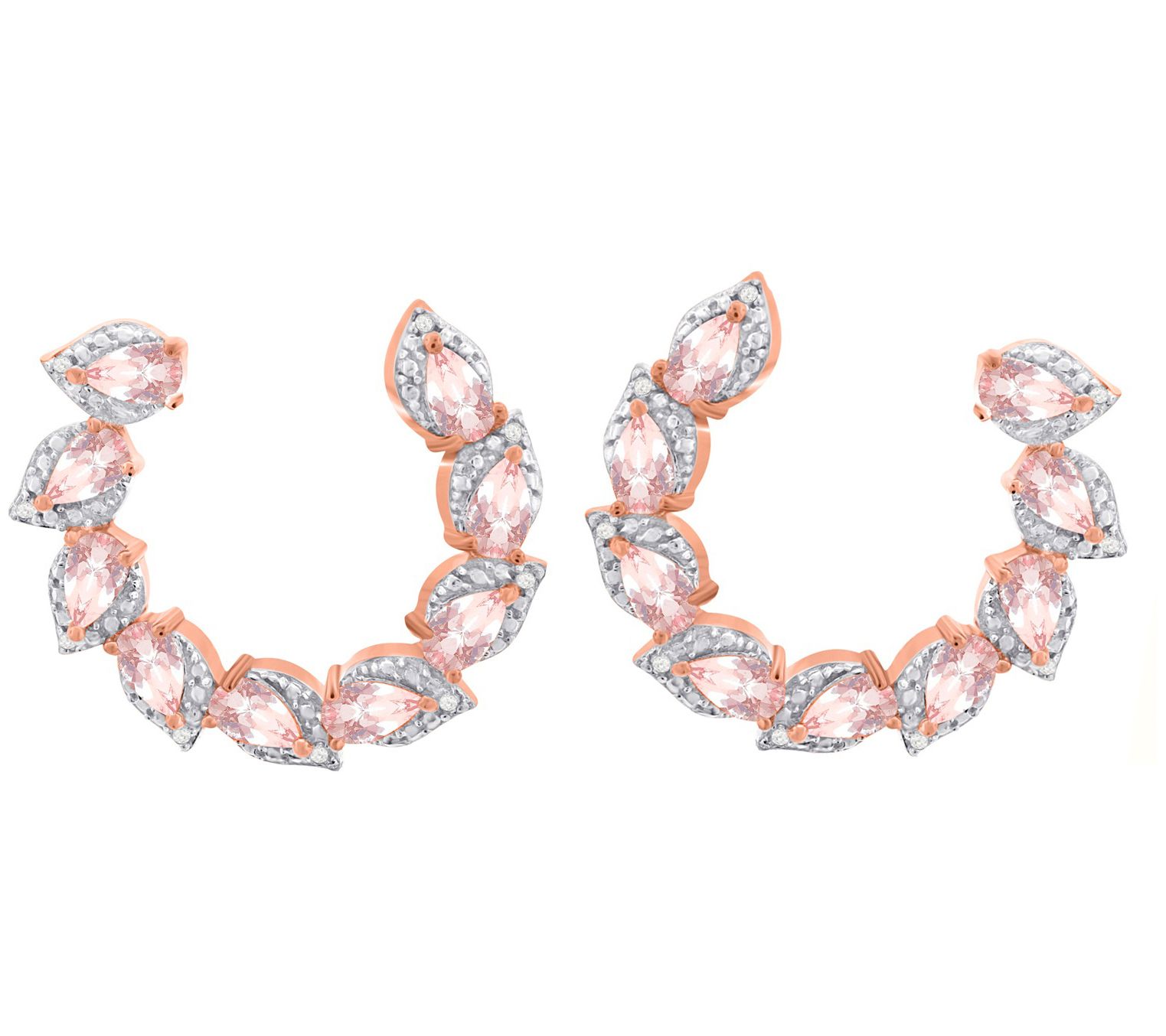 Qvc morganite sale earrings