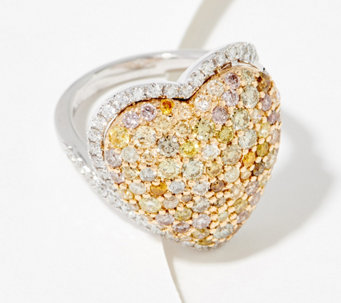 Affinity Diamonds Fancy Heart Diamond Ring 2.50cttw, 14K