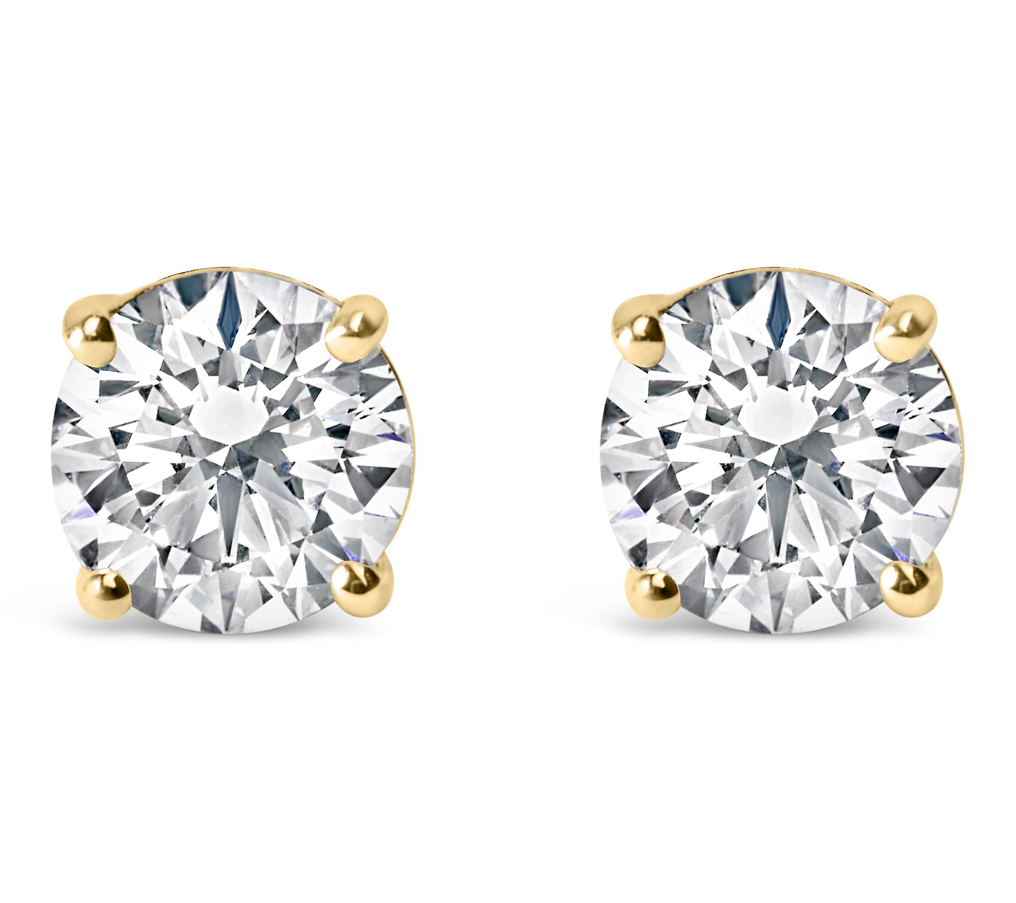 Haus of Brilliance 2.00 cttw Lab-Grown Diamond Earrings, 14K