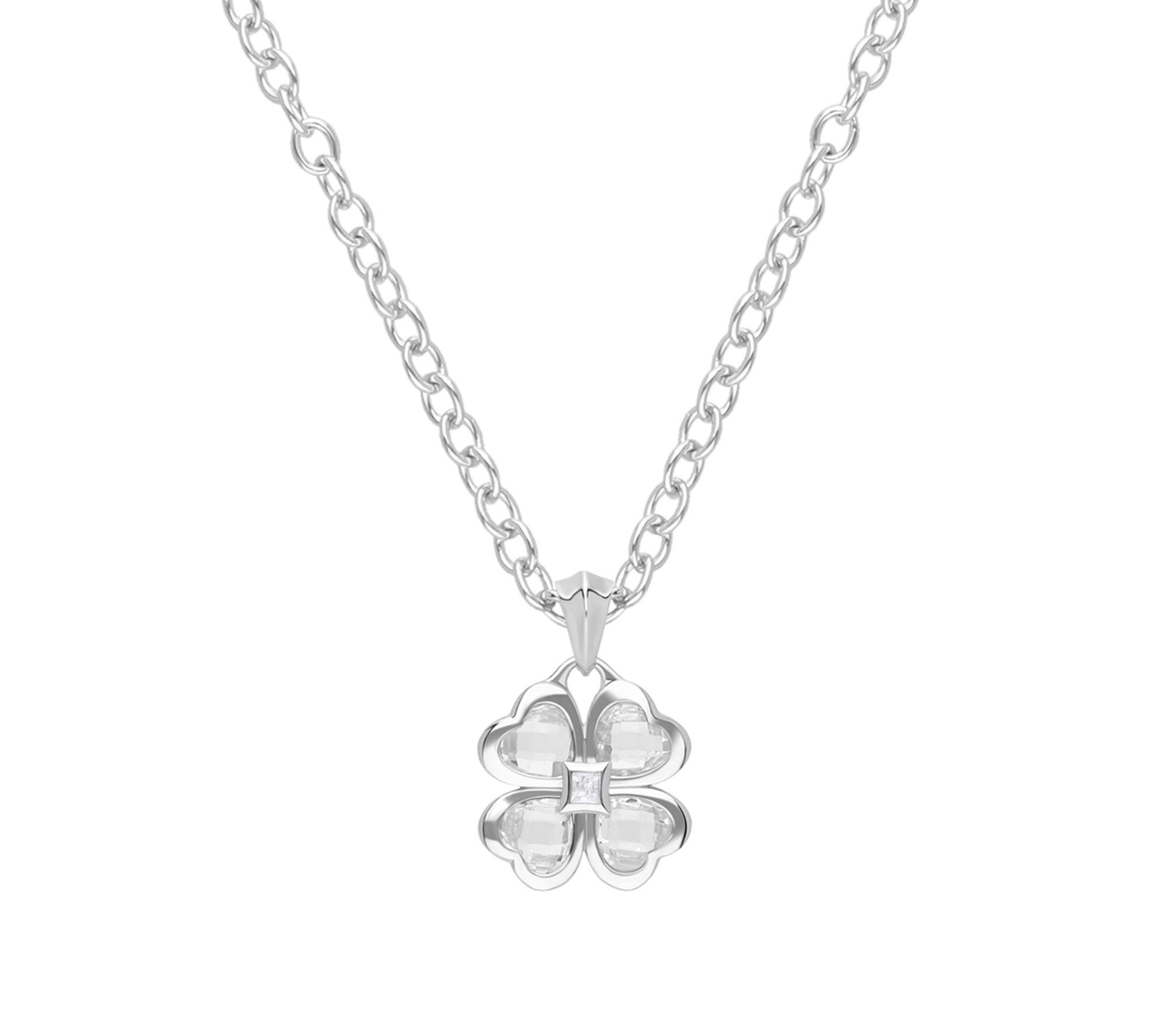 Margo Manhattan Sterling Silver White Topaz Chloe Necklace