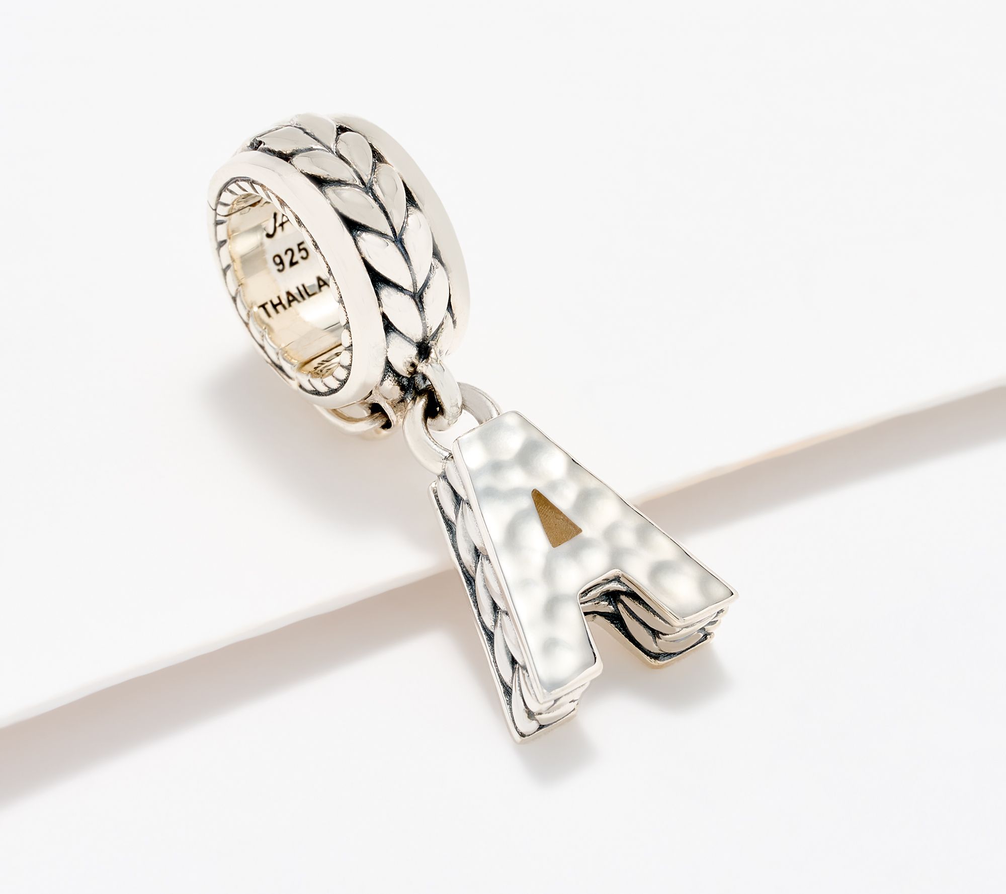 JAI Sterling Silver Initial Charm Enhancer, 2.9g