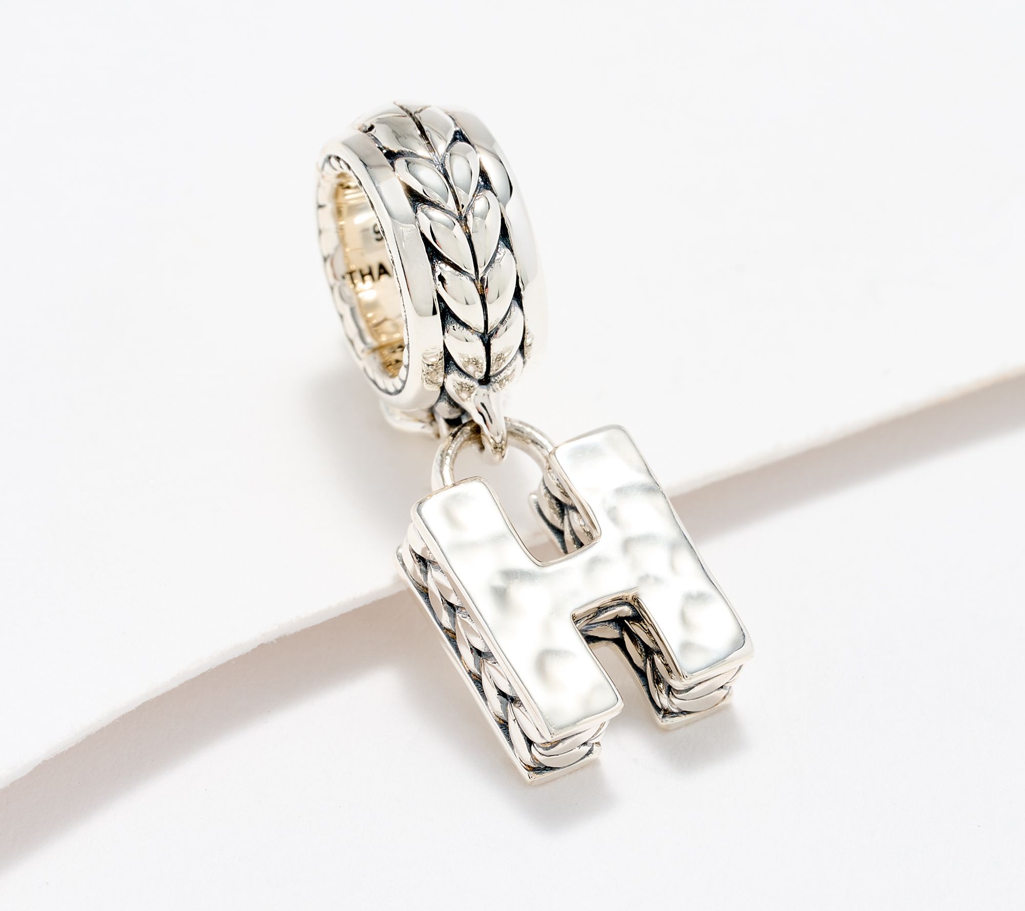 JAI Sterling Silver Initial Charm Enhancer, 2.9g