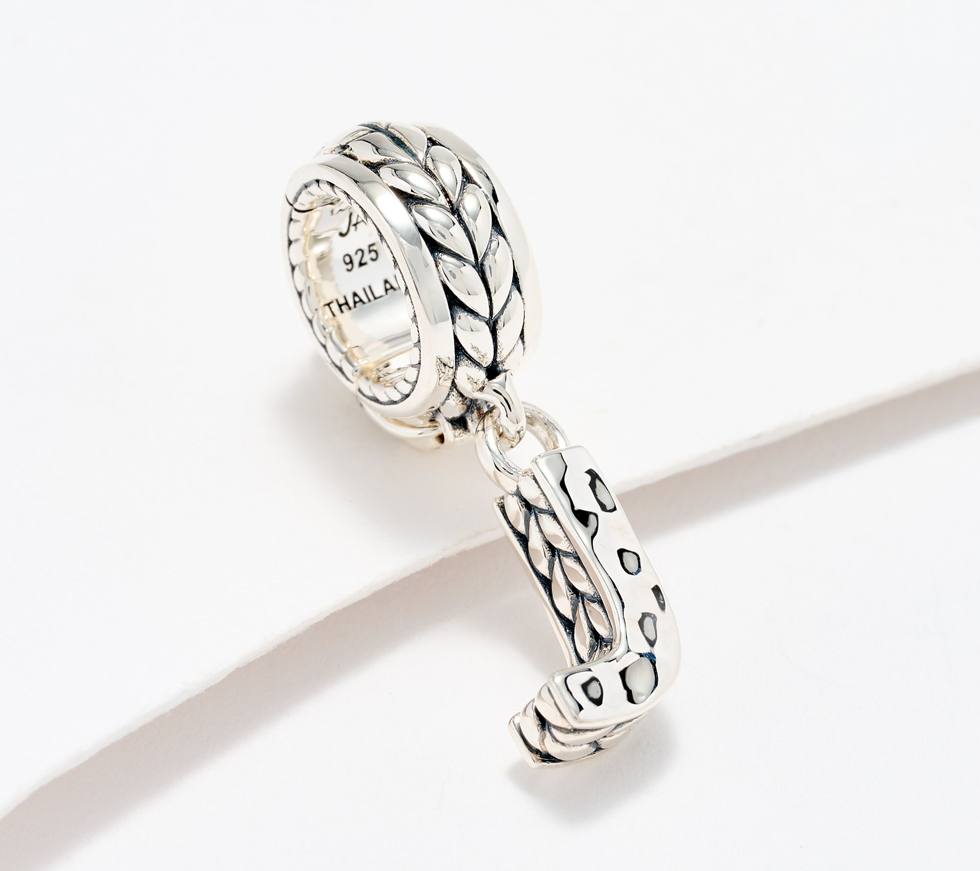 JAI Sterling Silver Initial Charm Enhancer, 2.9g