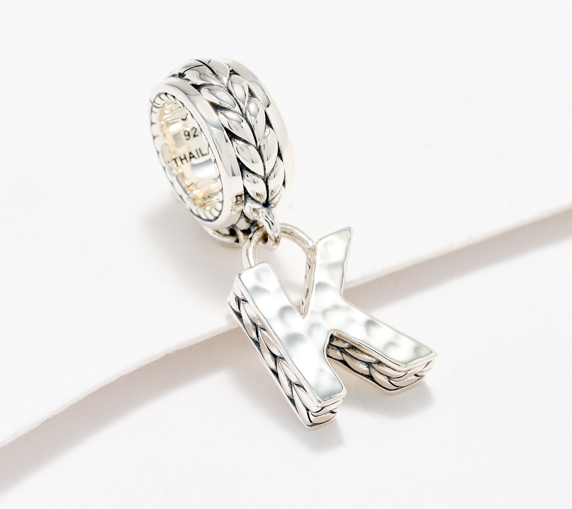 JAI Sterling Silver Initial Charm Enhancer, 2.9g