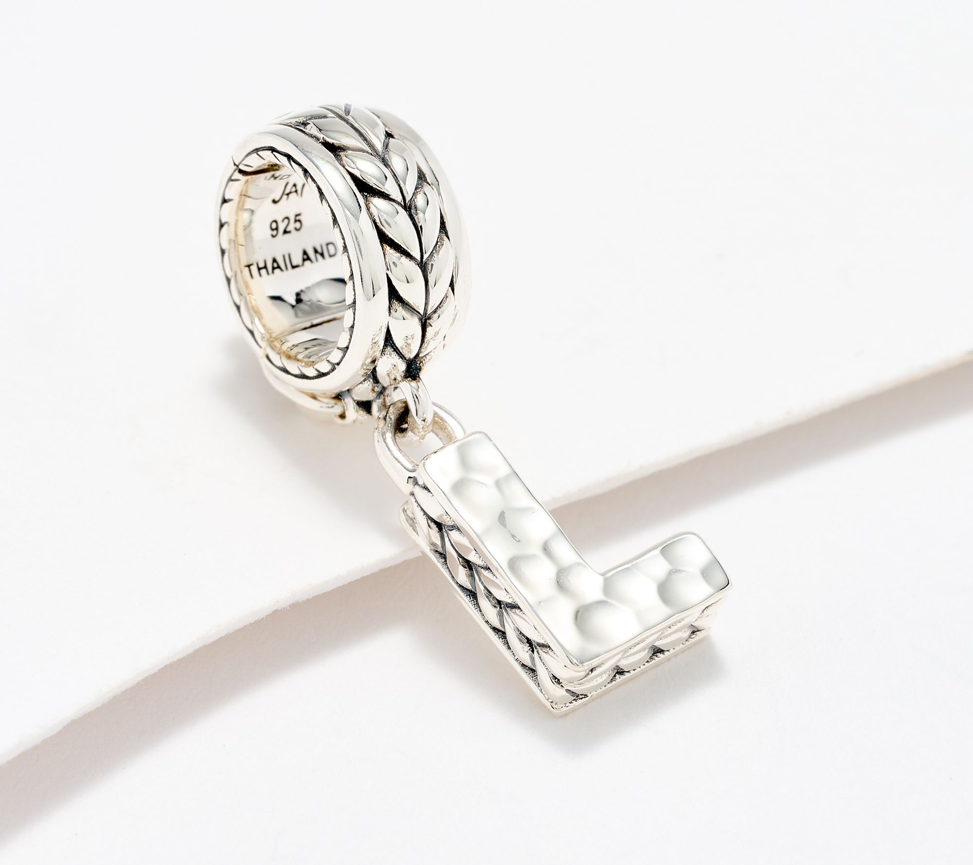 JAI Sterling Silver Initial Charm Enhancer, 2.9g